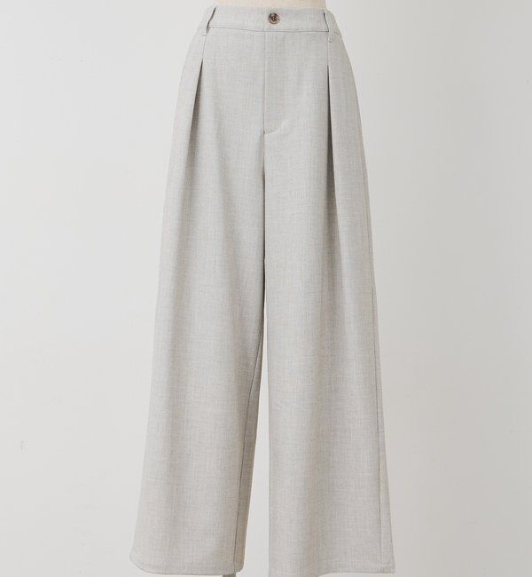  「【接触冷感】ストレートシルエットスラックスパンツ」|スラックス|