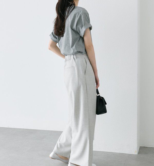  「【接触冷感】ストレートシルエットスラックスパンツ」|スラックス|