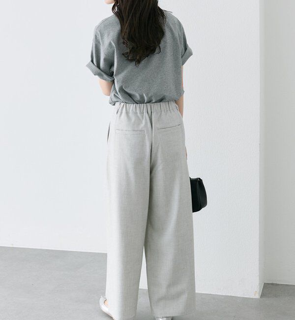  「【接触冷感】ストレートシルエットスラックスパンツ」|スラックス|