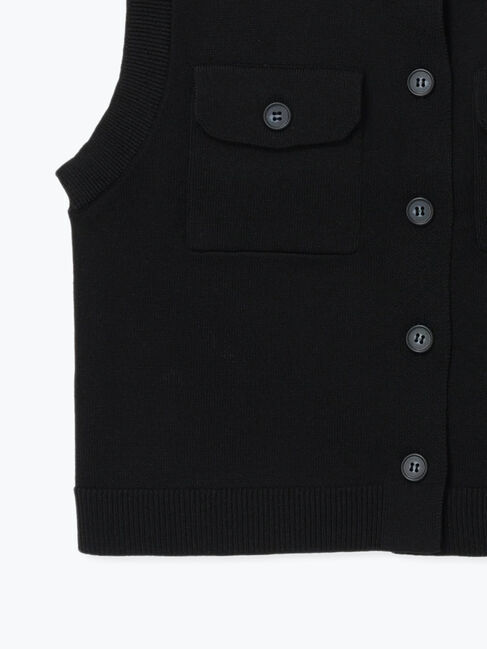 Te chichi「ポケット付きニットベスト」|ニット・セーター|
