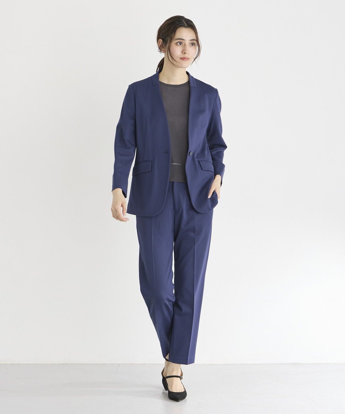 INED「《INED CLARO》ポンチテーパードパンツ」|その他|