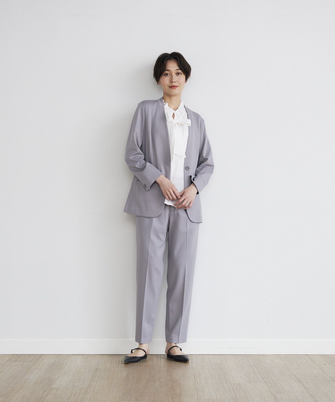 INED「《INED CLARO》ポンチテーパードパンツ」|その他|