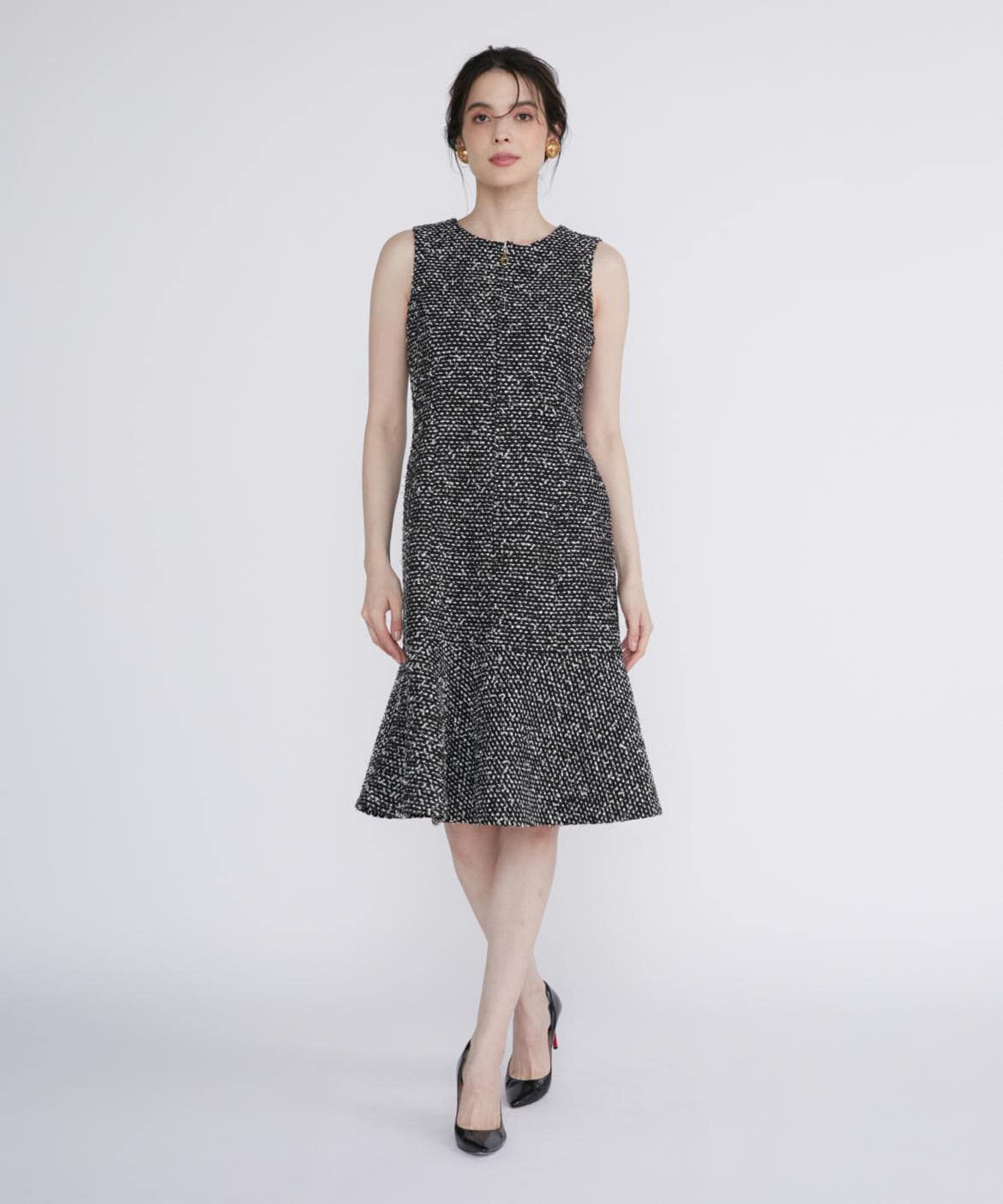 Maglie le cassetto「《M Maglie le cassetto》スパンコールツイードワンピース」|ワンピース|