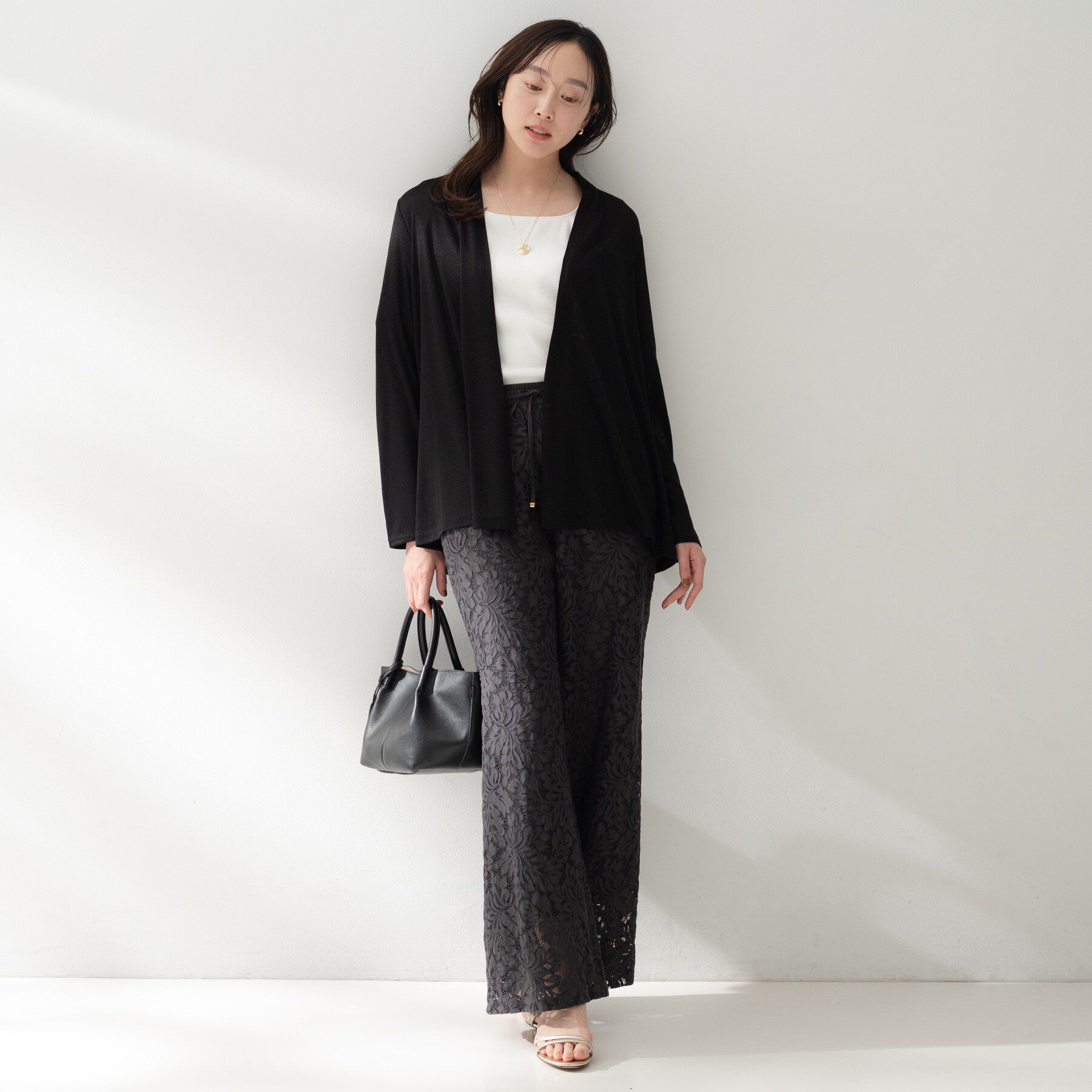 UNTITLED「フライスジャージカーディガン」|カーディガン|