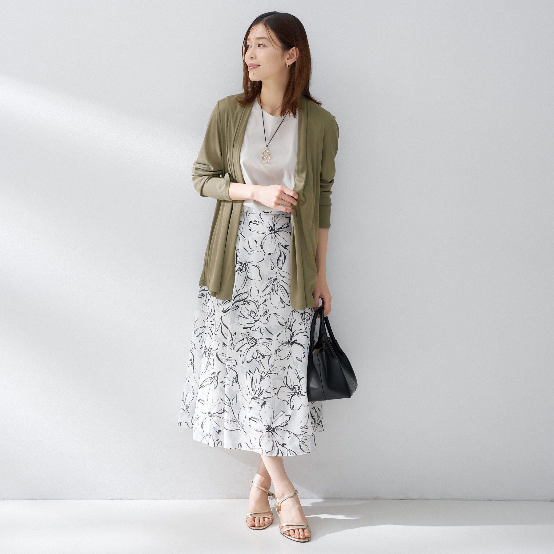 UNTITLED「フライスジャージカーディガン」|カーディガン|