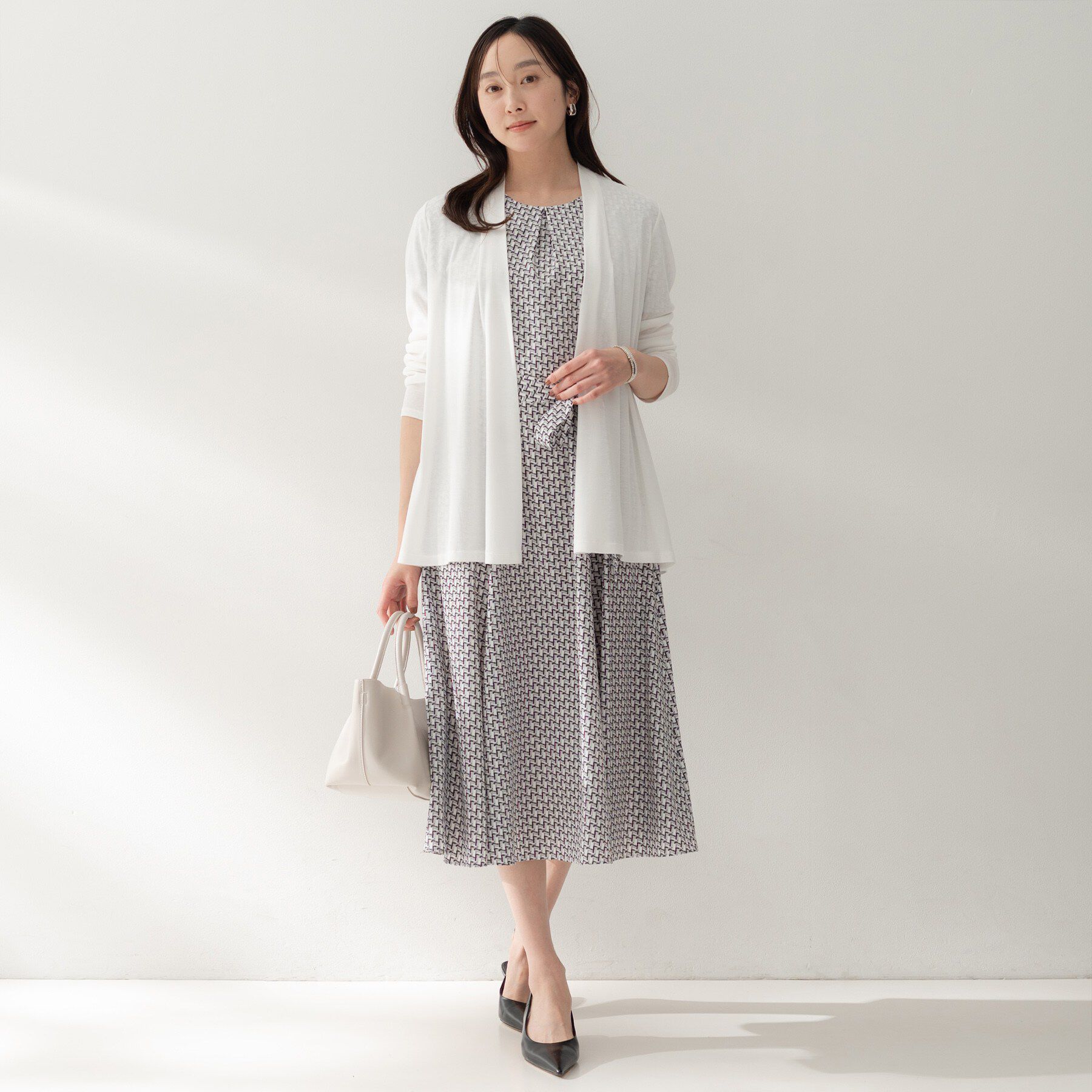 UNTITLED「フライスジャージカーディガン」|カーディガン|