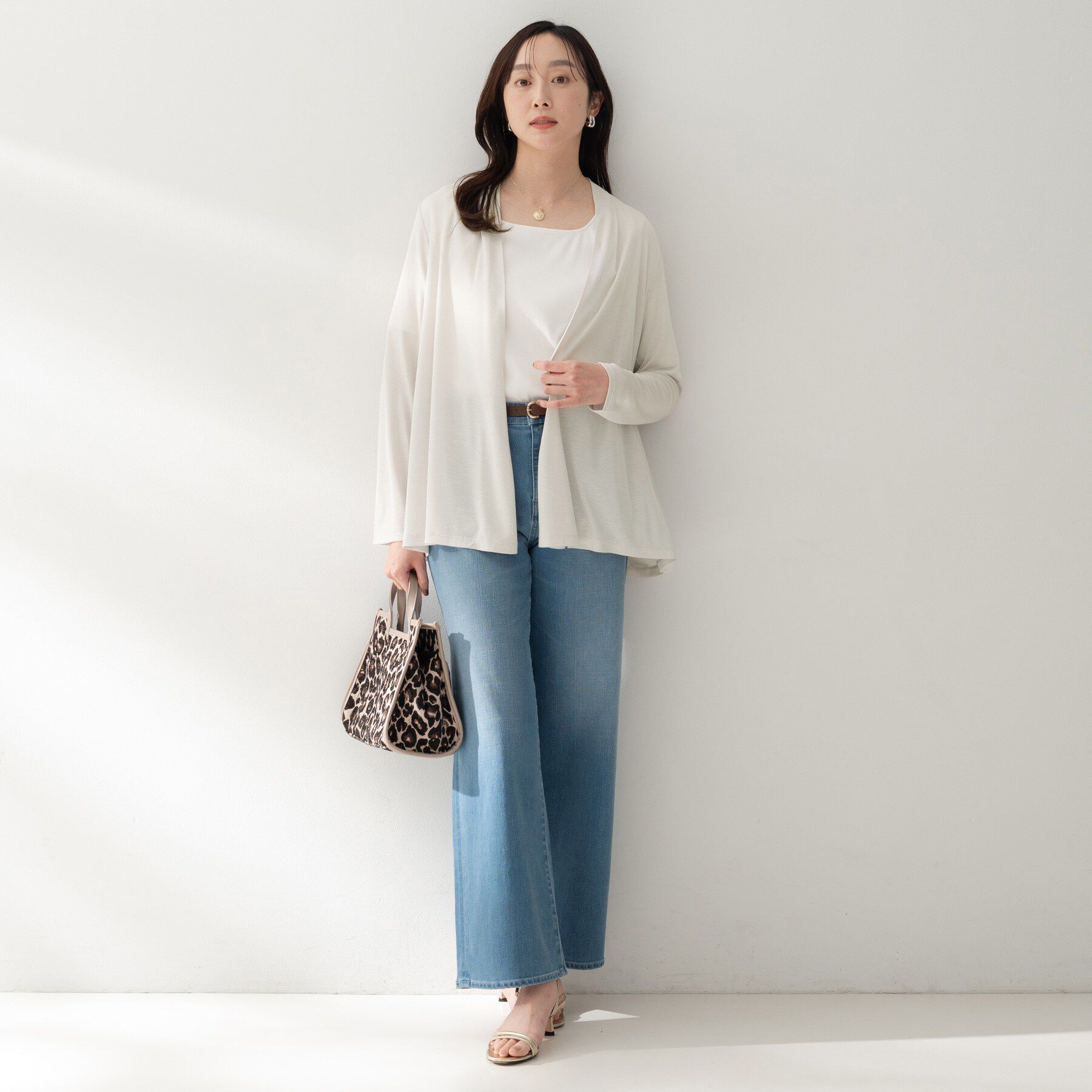 UNTITLED「フライスジャージカーディガン」|カーディガン|