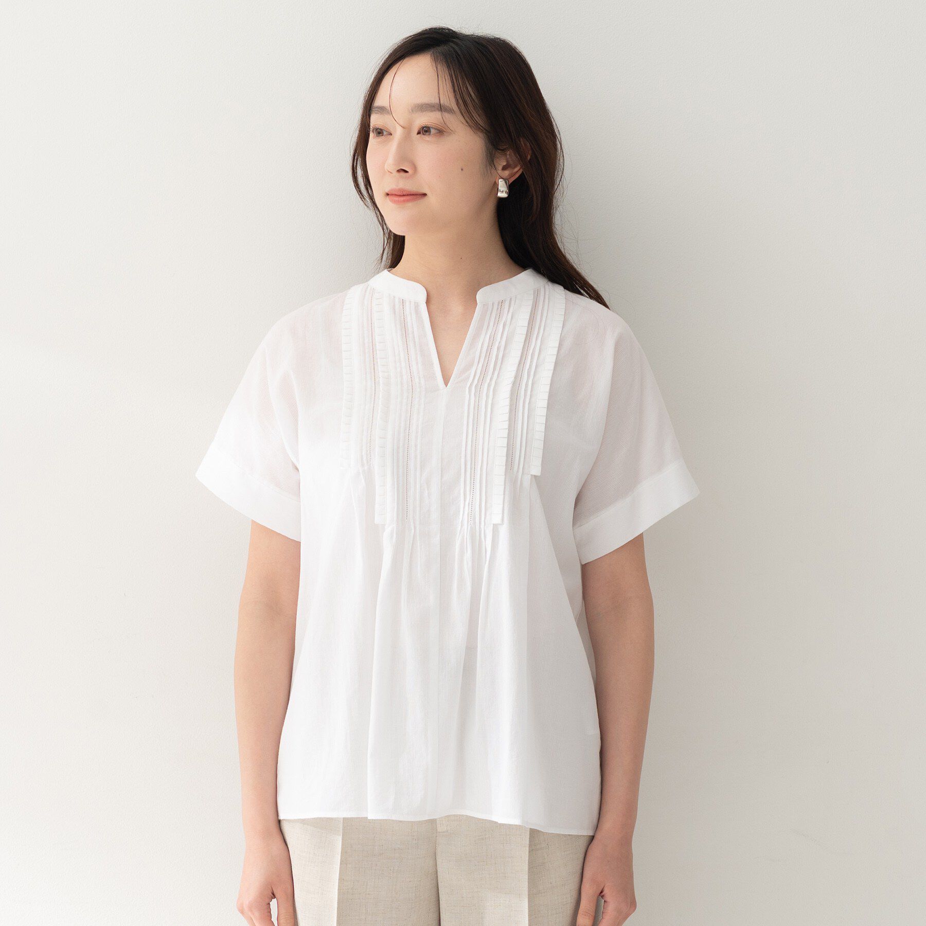 UNTITLED「モダンクラフトブラウス」|シャツ・ブラウス|