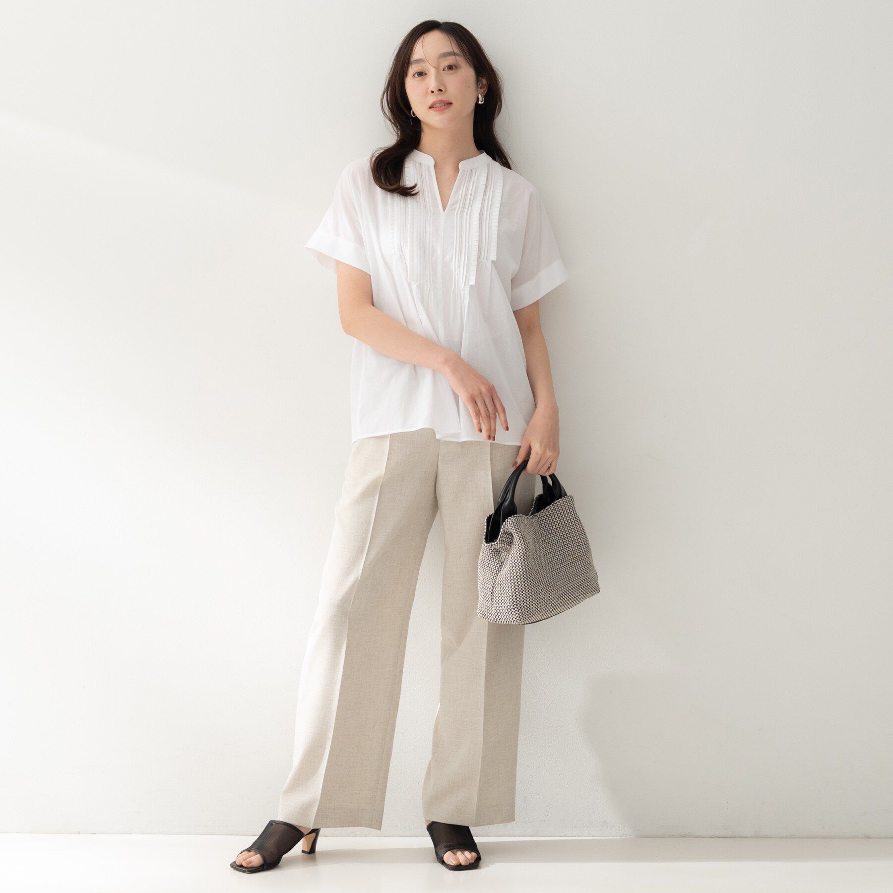 UNTITLED「モダンクラフトブラウス」|シャツ・ブラウス|