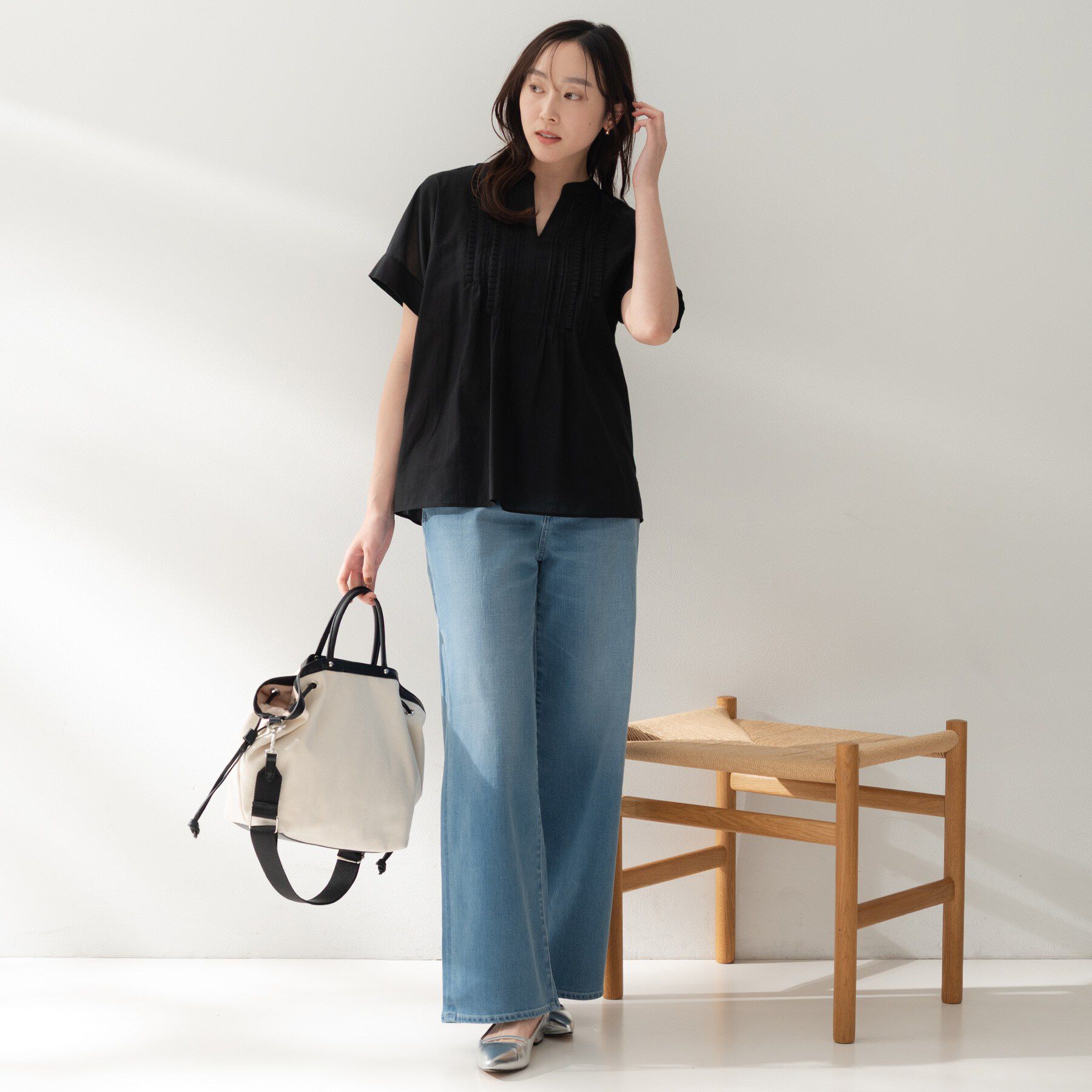 UNTITLED「モダンクラフトブラウス」|シャツ・ブラウス|