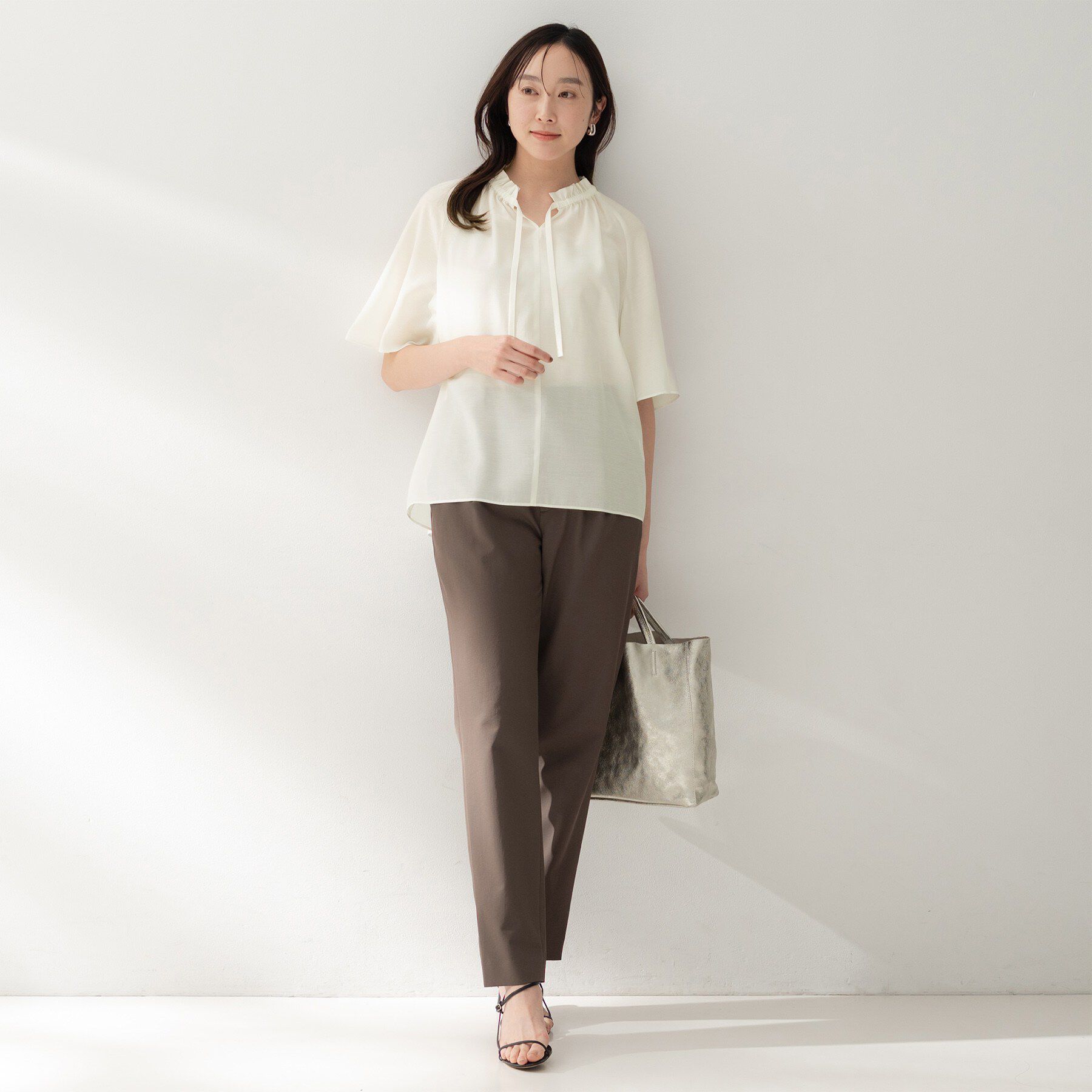 UNTITLED「シルキーシフォンブラウス」|シャツ・ブラウス|