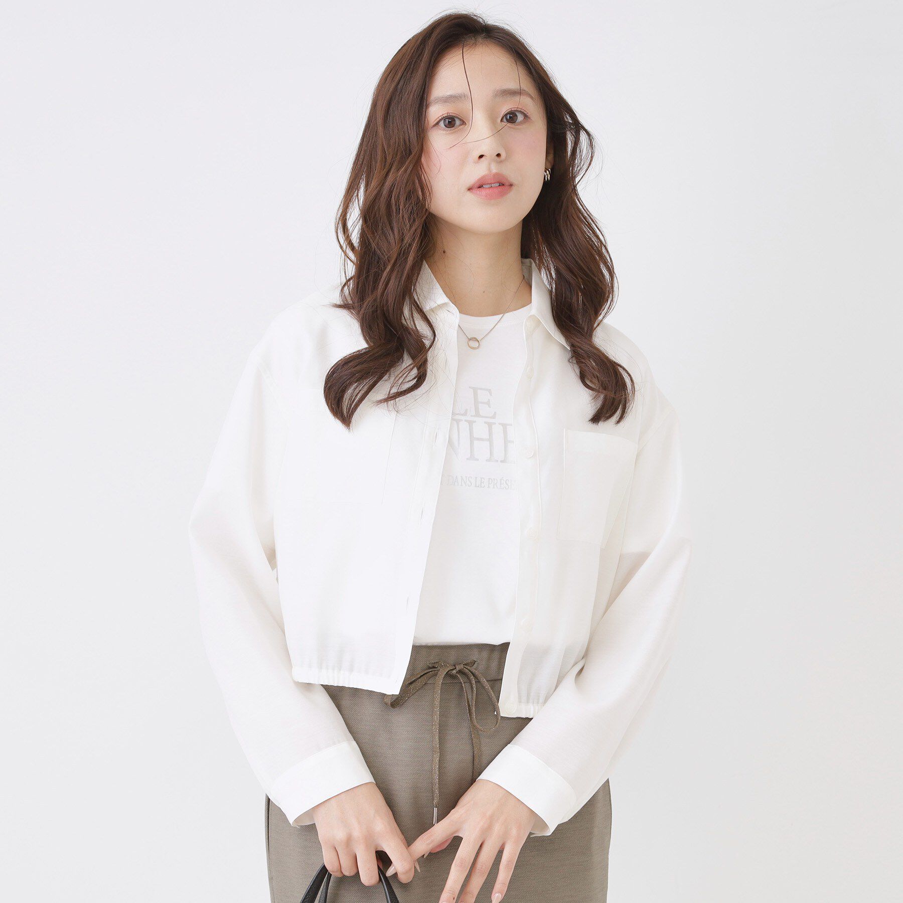 COUP DE CHANCE「【手洗い可/ショート丈】クロップドシャツ」|シャツ・ブラウス|