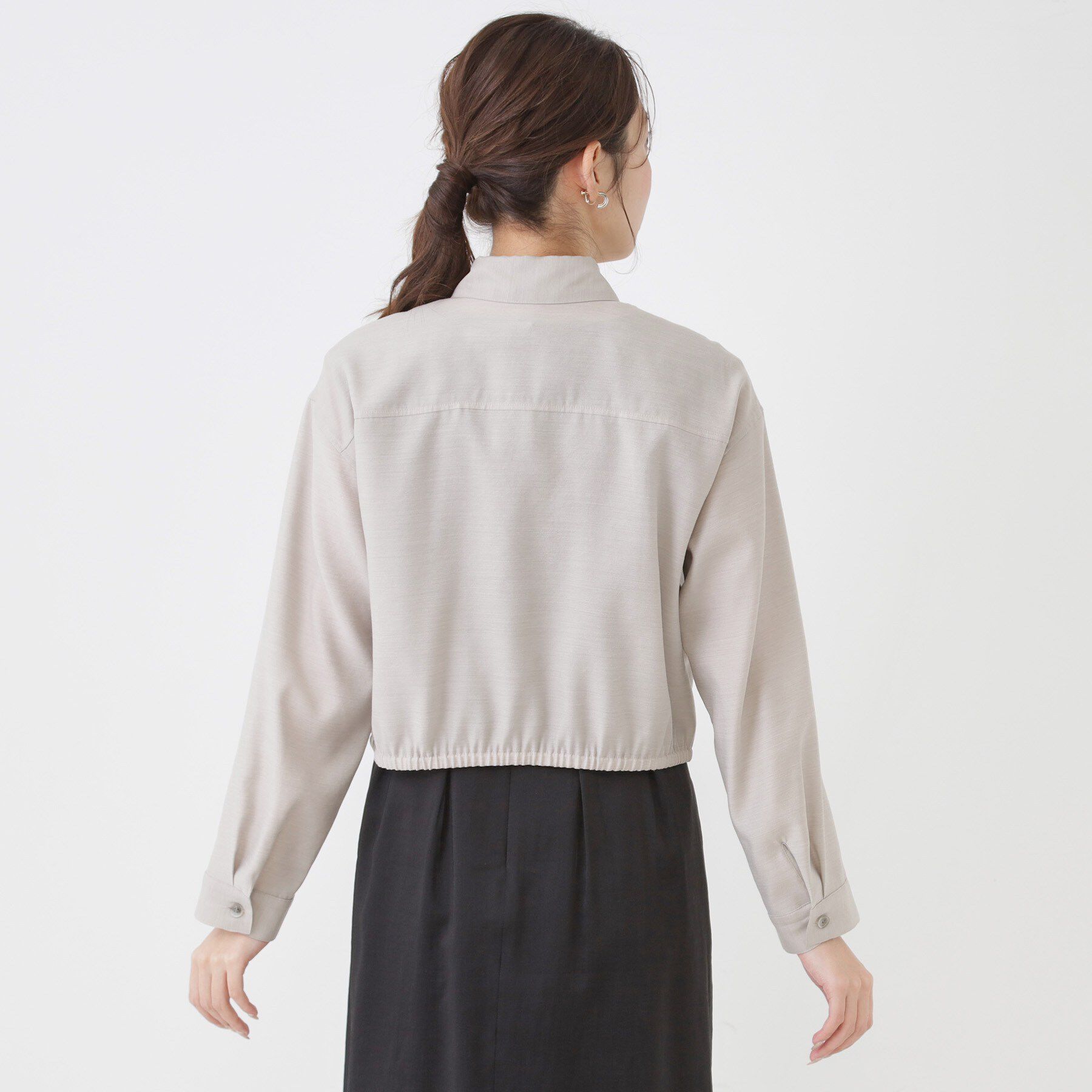 COUP DE CHANCE「【手洗い可/ショート丈】クロップドシャツ」|シャツ・ブラウス|