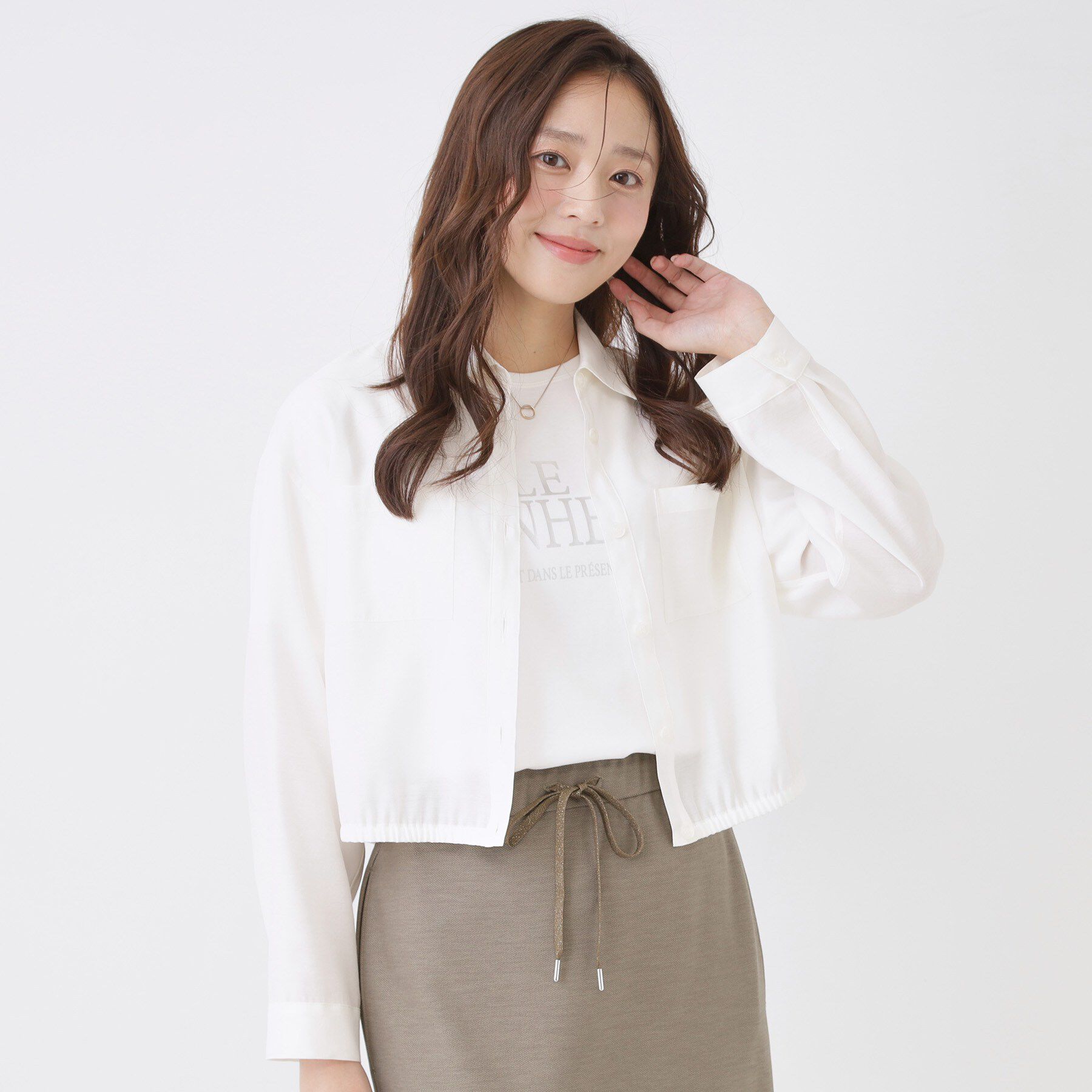 COUP DE CHANCE「【手洗い可/ショート丈】クロップドシャツ」|シャツ・ブラウス|