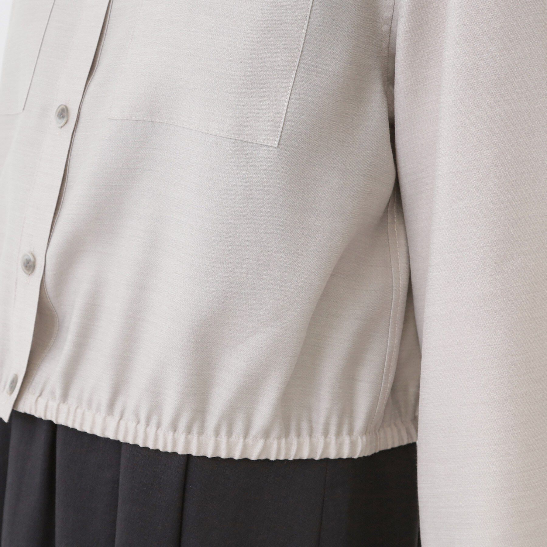 COUP DE CHANCE「【手洗い可/ショート丈】クロップドシャツ」|シャツ・ブラウス|