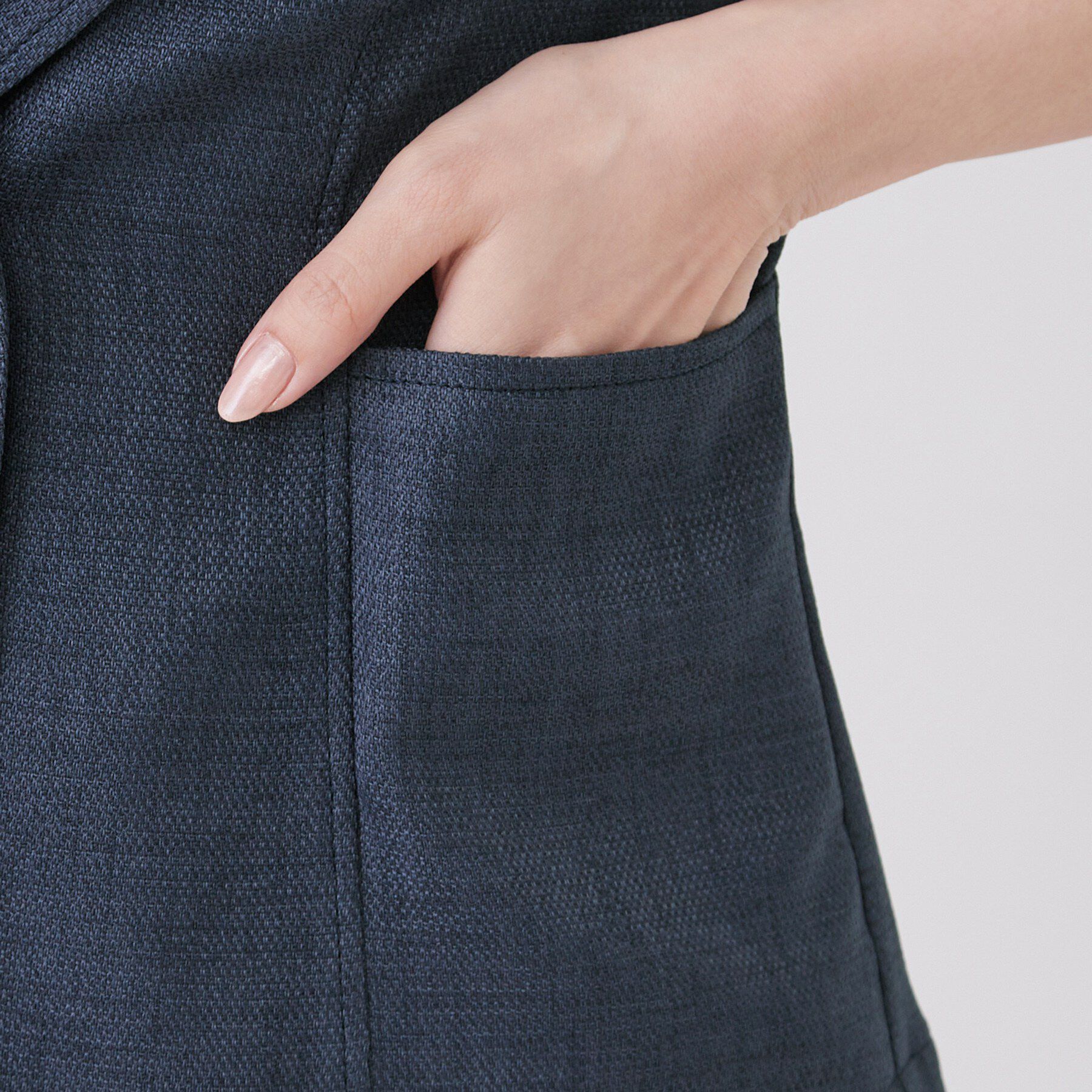 COUP DE CHANCE「【手洗い可／日本製／7分袖／UVケア】リネンライク テーラードジャケット」|テーラードジャケット|