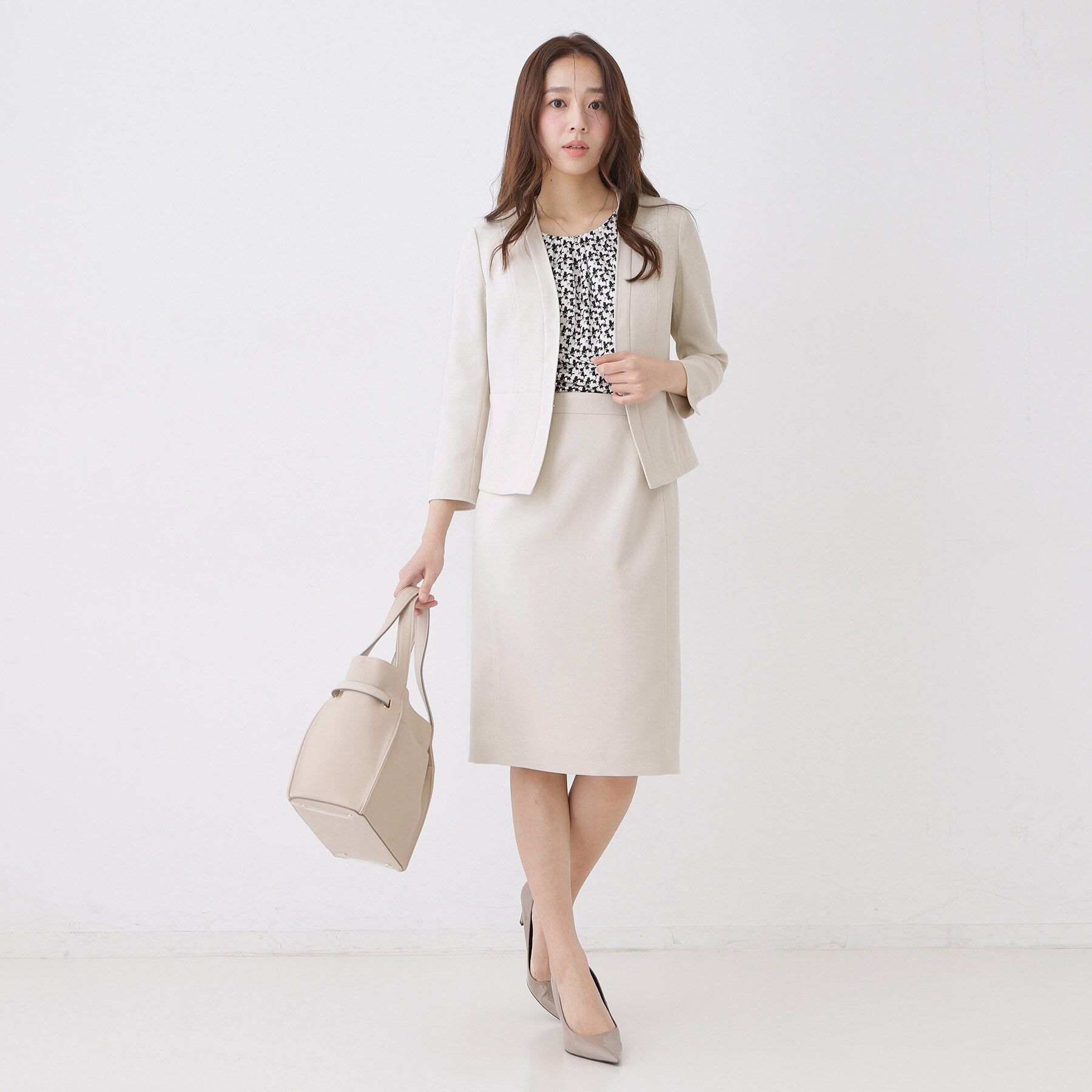 COUP DE CHANCE「【手洗い可／日本製／セットアップ可】リネンライク タイトスカート」|スカート|