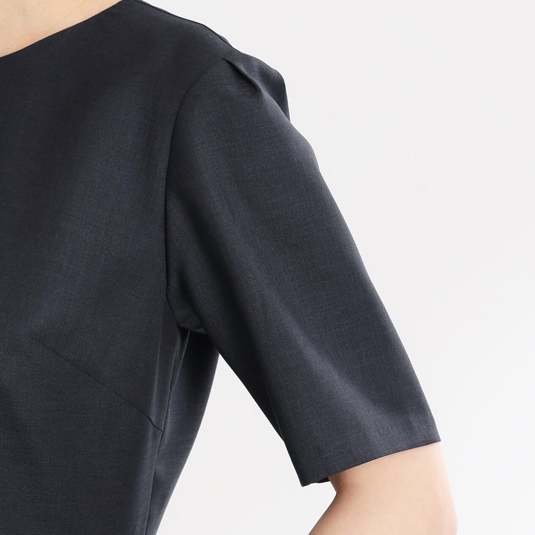 Reflect「【夏SALE／UVカット／洗える／セットアップ可】ドライタッチ五分袖ワンピース」|ワンピース|