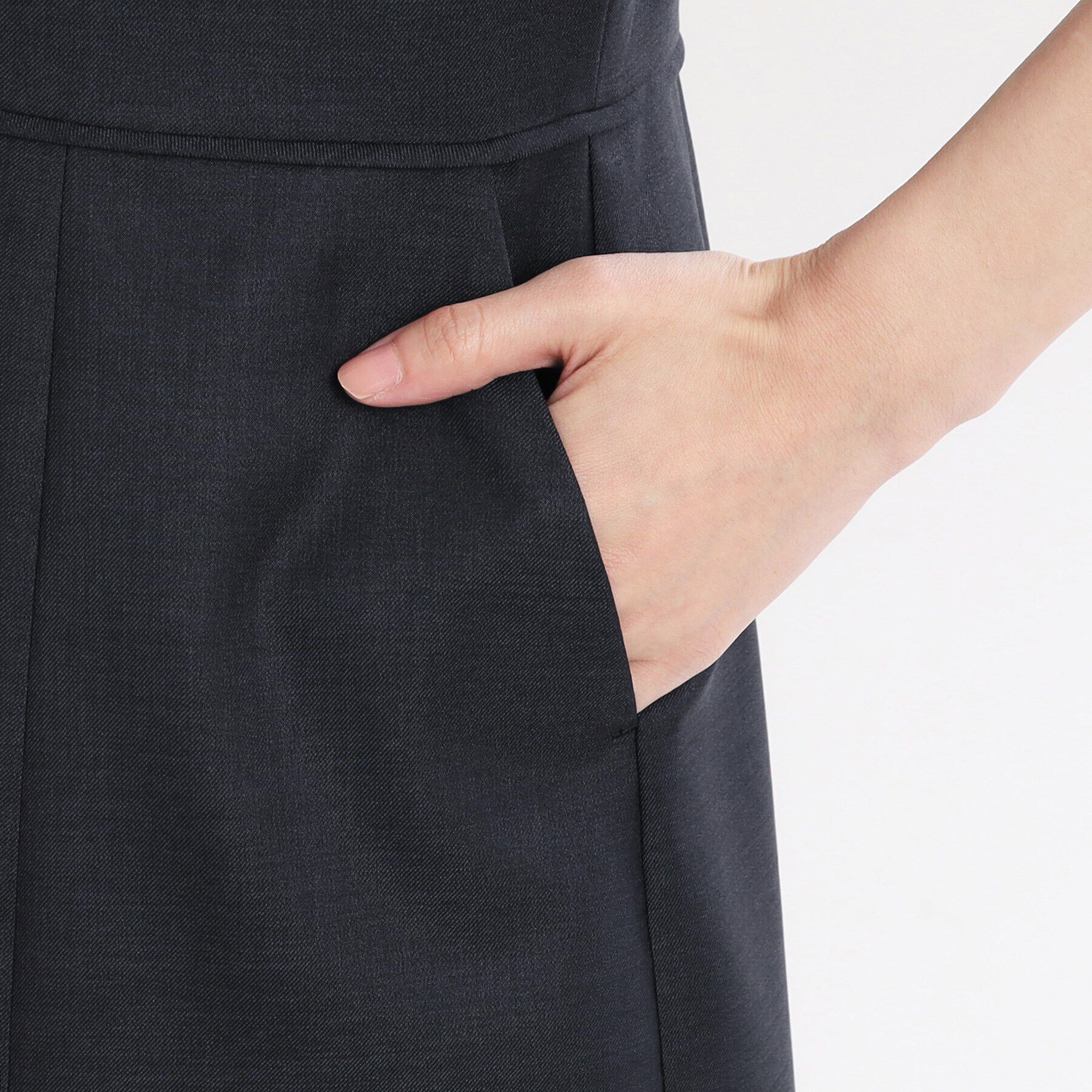 Reflect「【夏SALE／UVカット／洗える／セットアップ可】ドライタッチ五分袖ワンピース」|ワンピース|