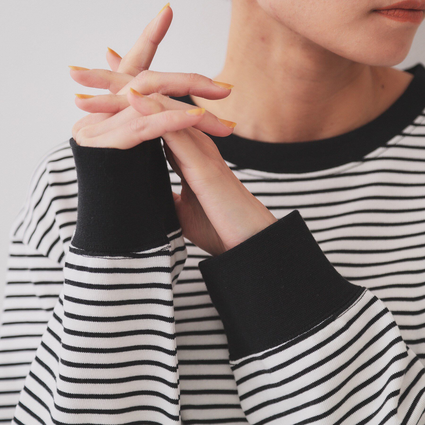 OPAQUE.CLIP「ボーダールーズフィットカットソー【洗濯機洗い可】」|Tシャツ・カットソー|