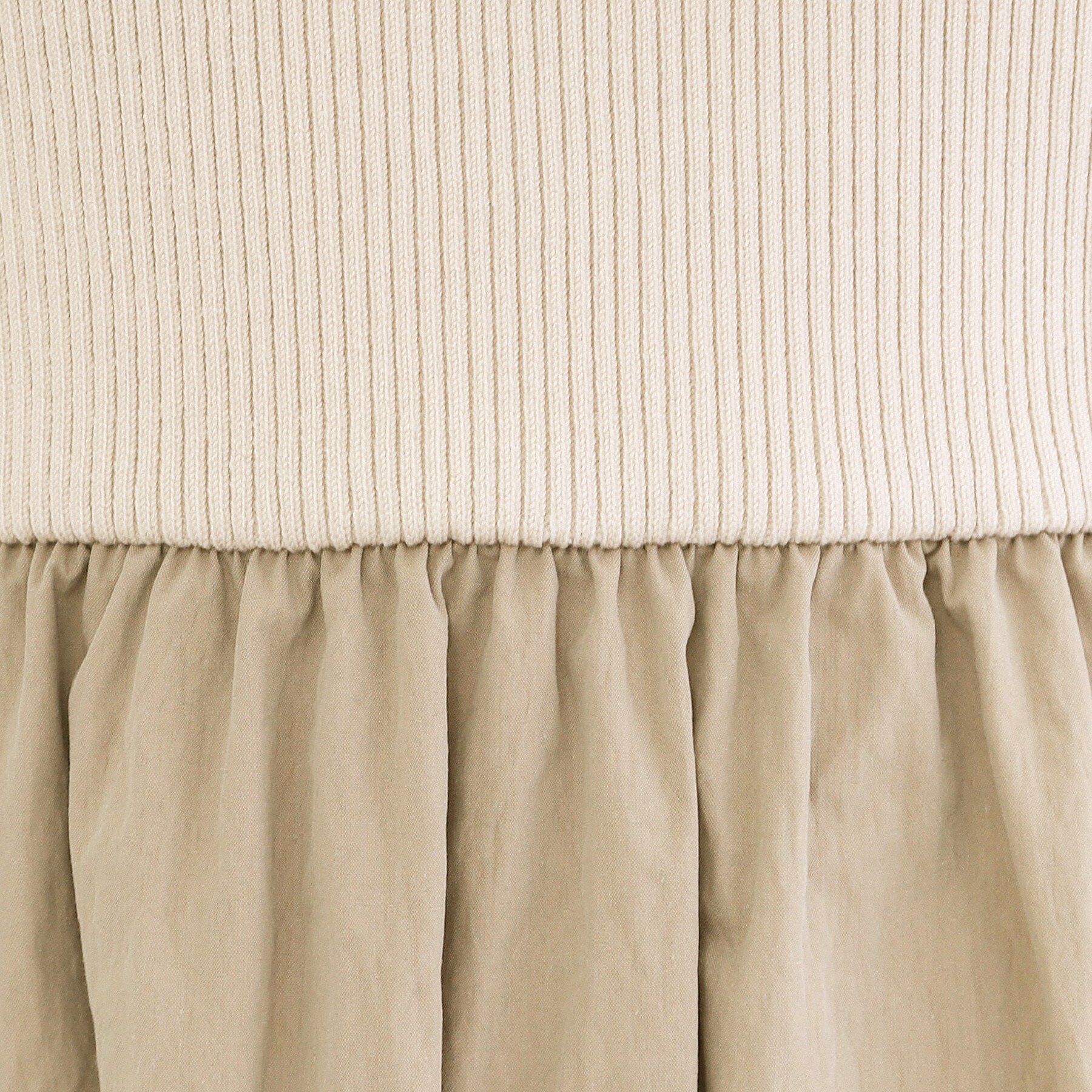 OPAQUE.CLIP「リブニットドッキングワンピース【洗濯機OK】」|ワンピース|