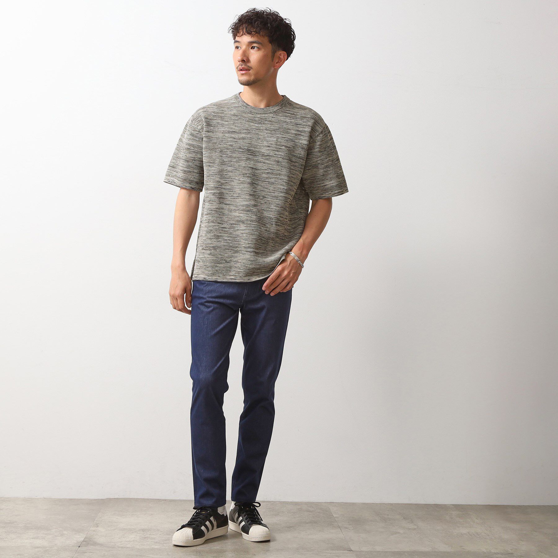 THE SHOP TK「ドライタッチ半袖ニットTシャツ　【洗濯機ＯＫ】」|ニット・セーター|