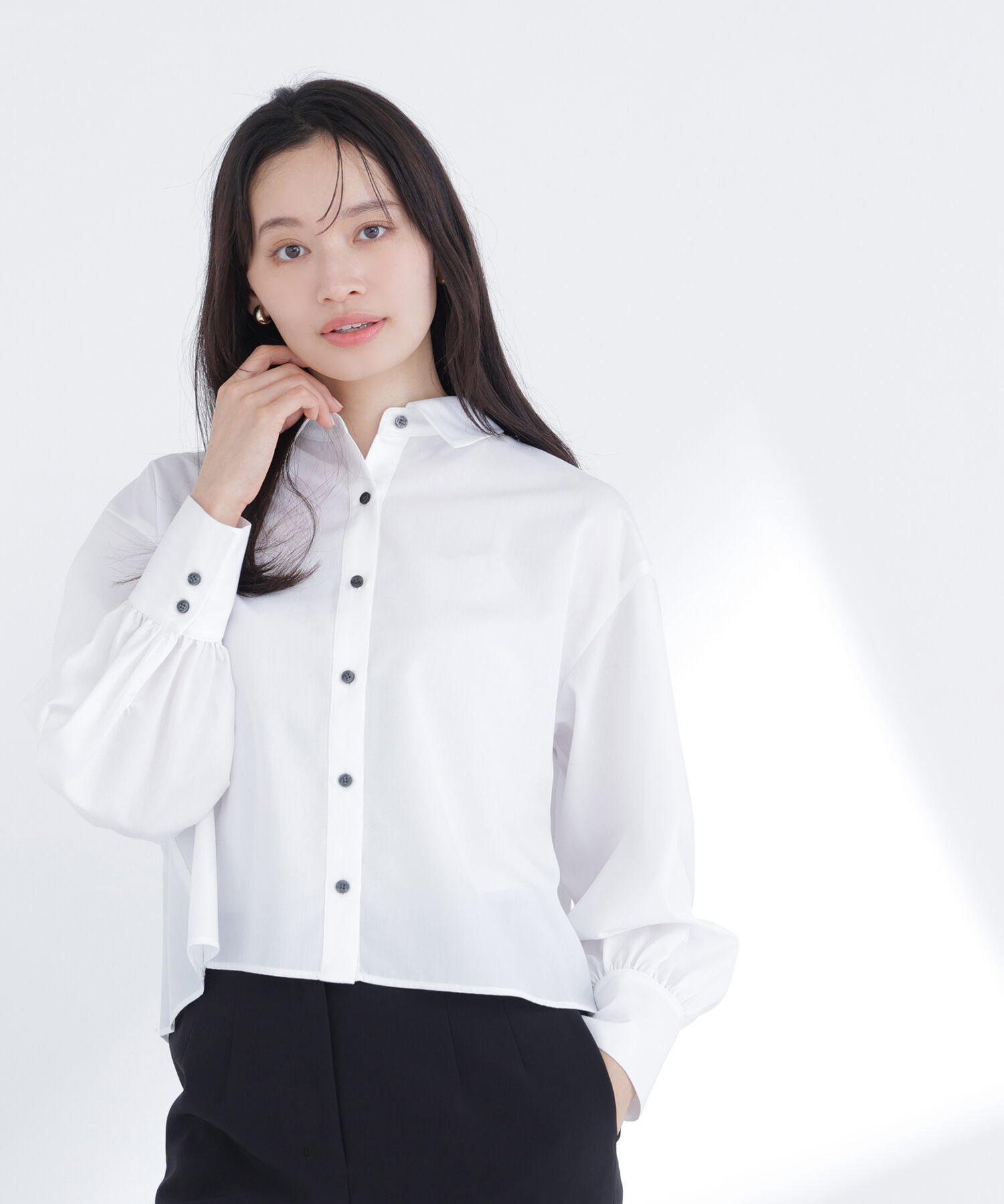  「バックプリーツデザインシャツ」|シャツ・ブラウス|