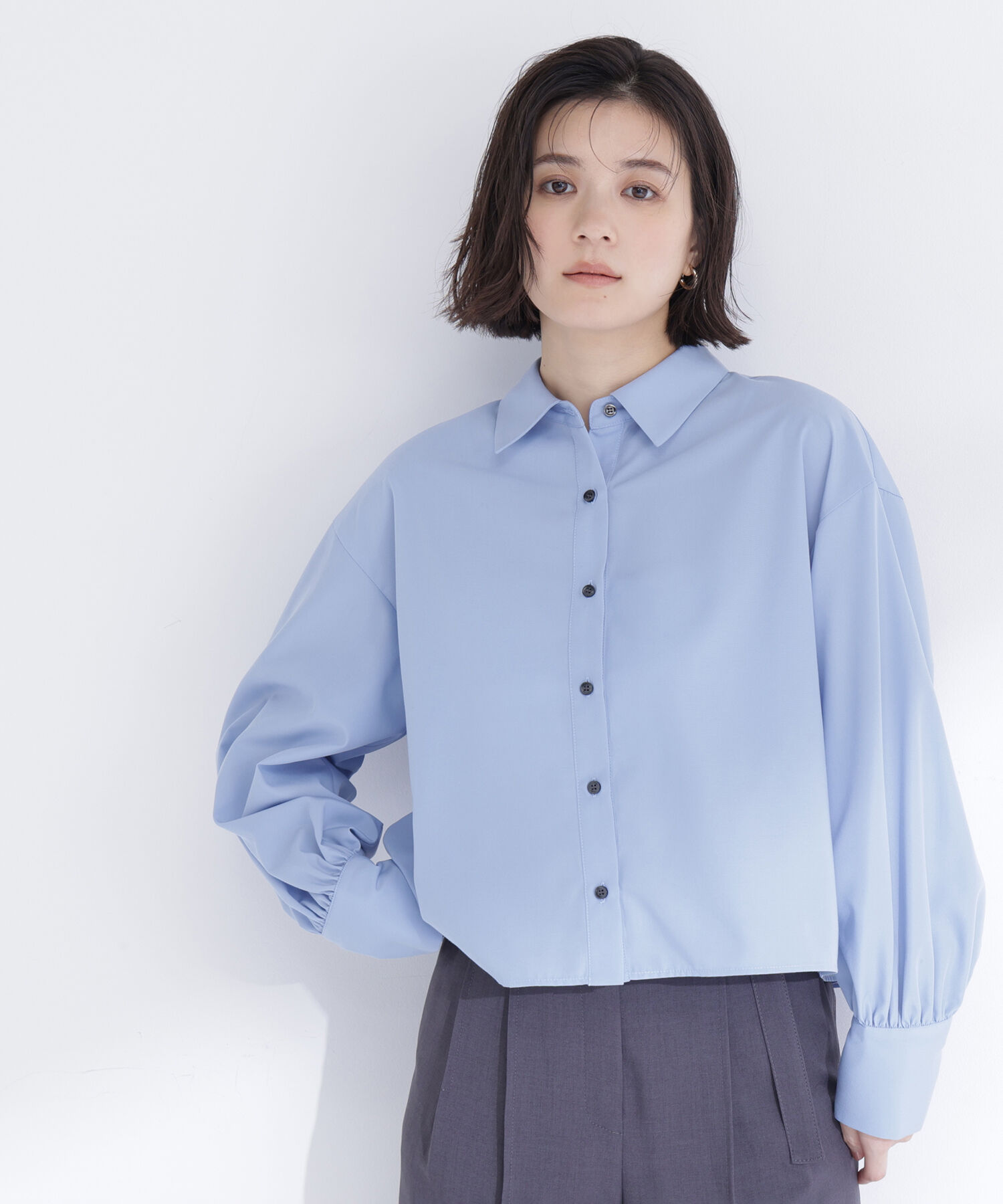  「バックプリーツデザインシャツ」|シャツ・ブラウス|