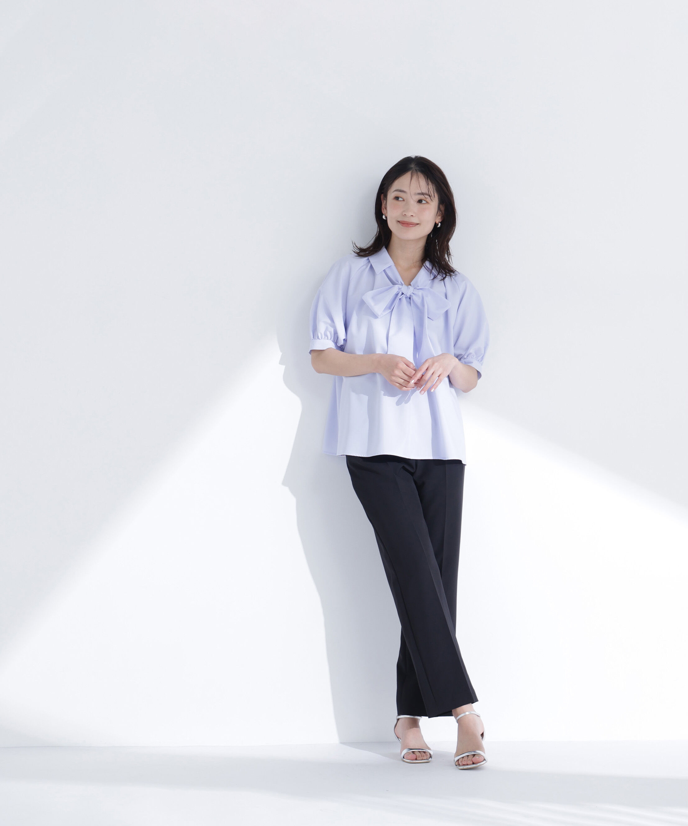  「品格ストレートパンツ」|その他|ブラック