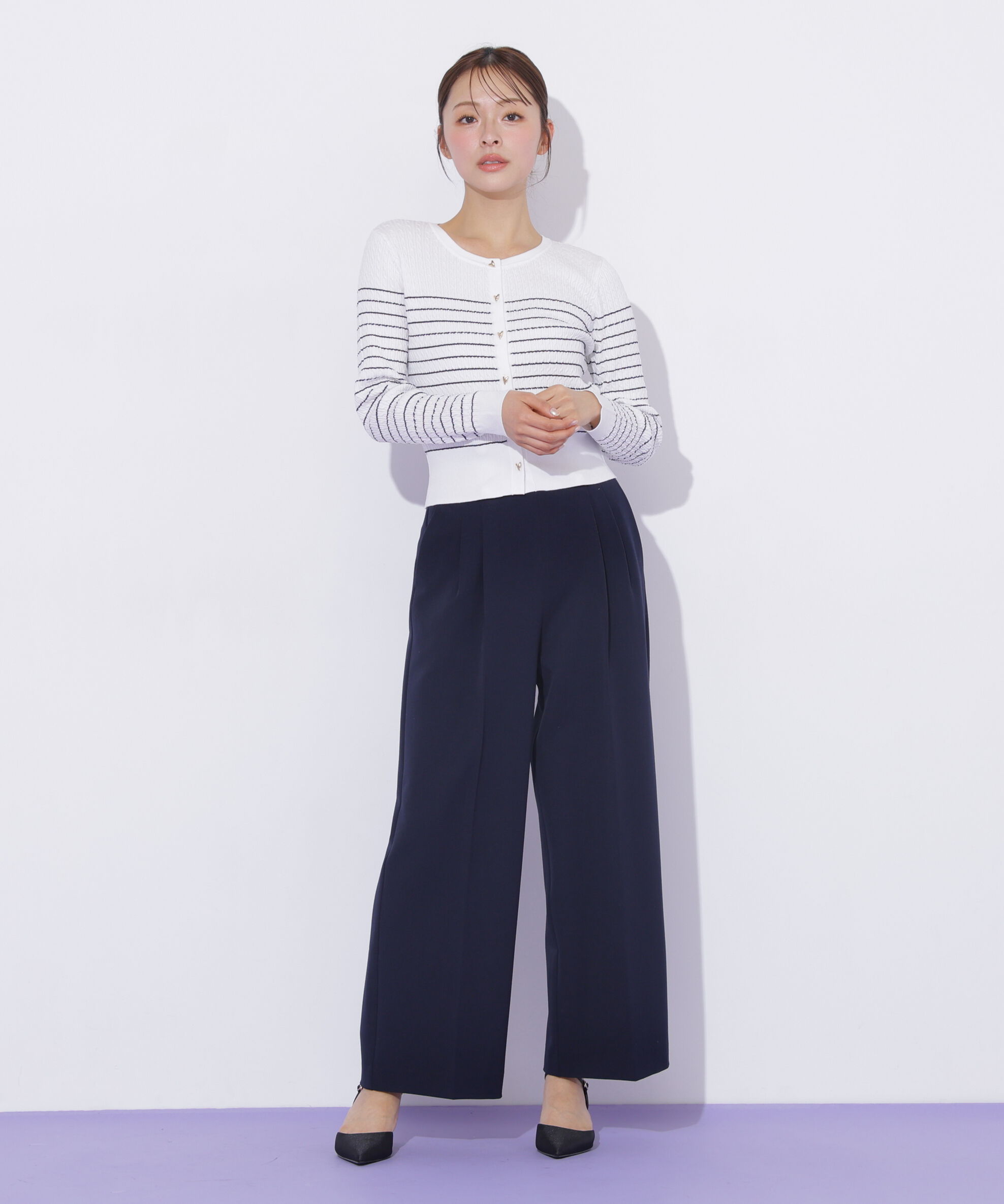  「ＵＶミニケーブルカーディガン」|ニット・セーター|