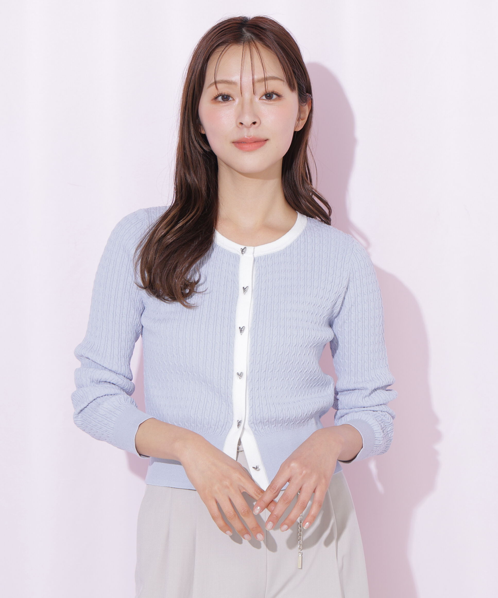  「ＵＶミニケーブルカーディガン」|ニット・セーター|