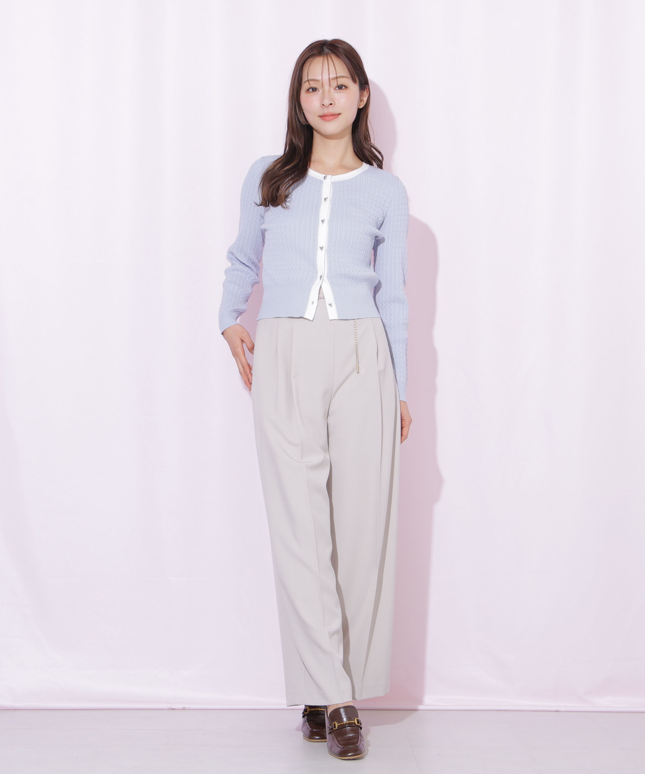  「ＵＶミニケーブルカーディガン」|ニット・セーター|