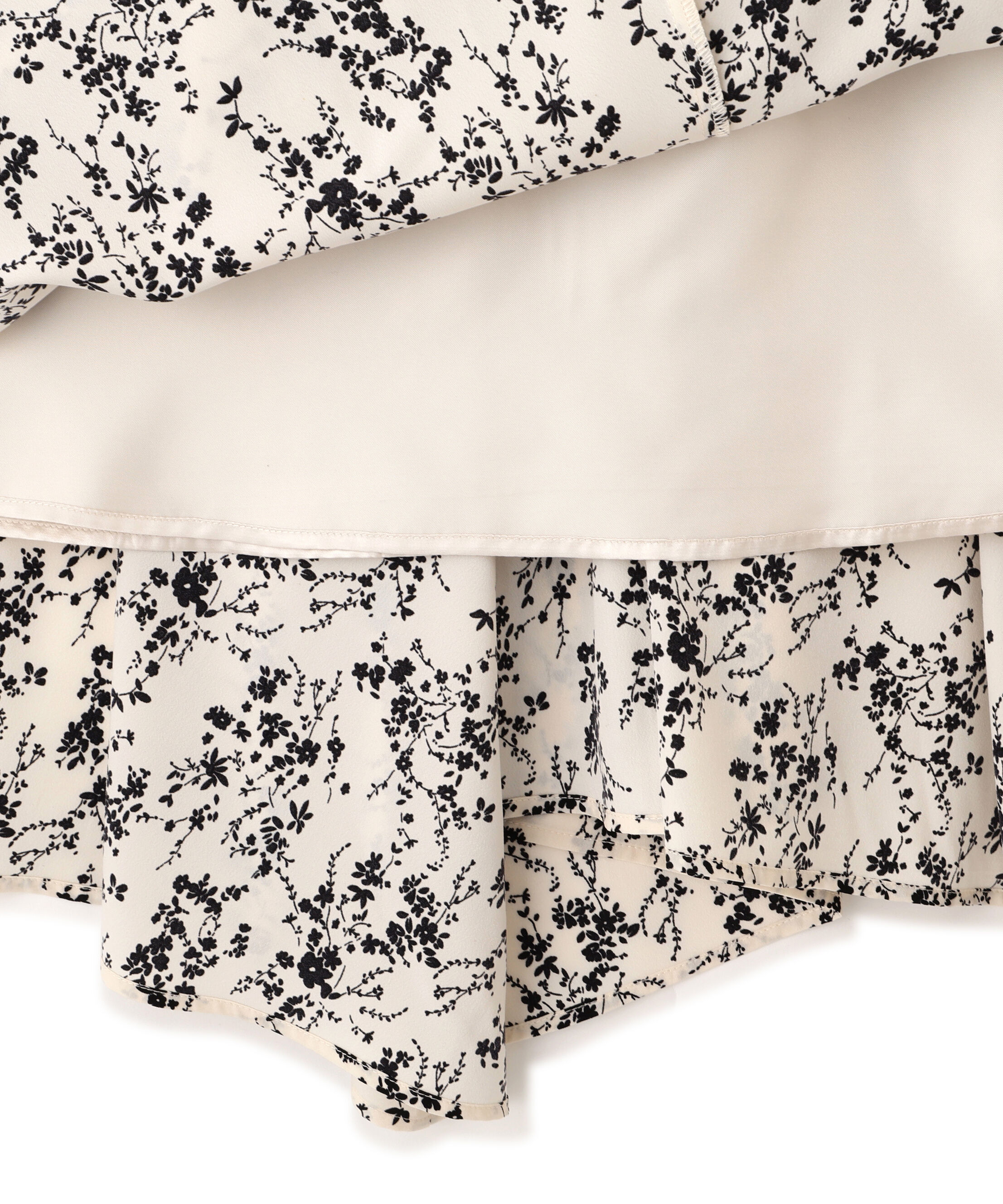 PROPORTION BODY DRESSING「フロントリボン花柄ドッキングワンピース　26SS」|ワンピース|