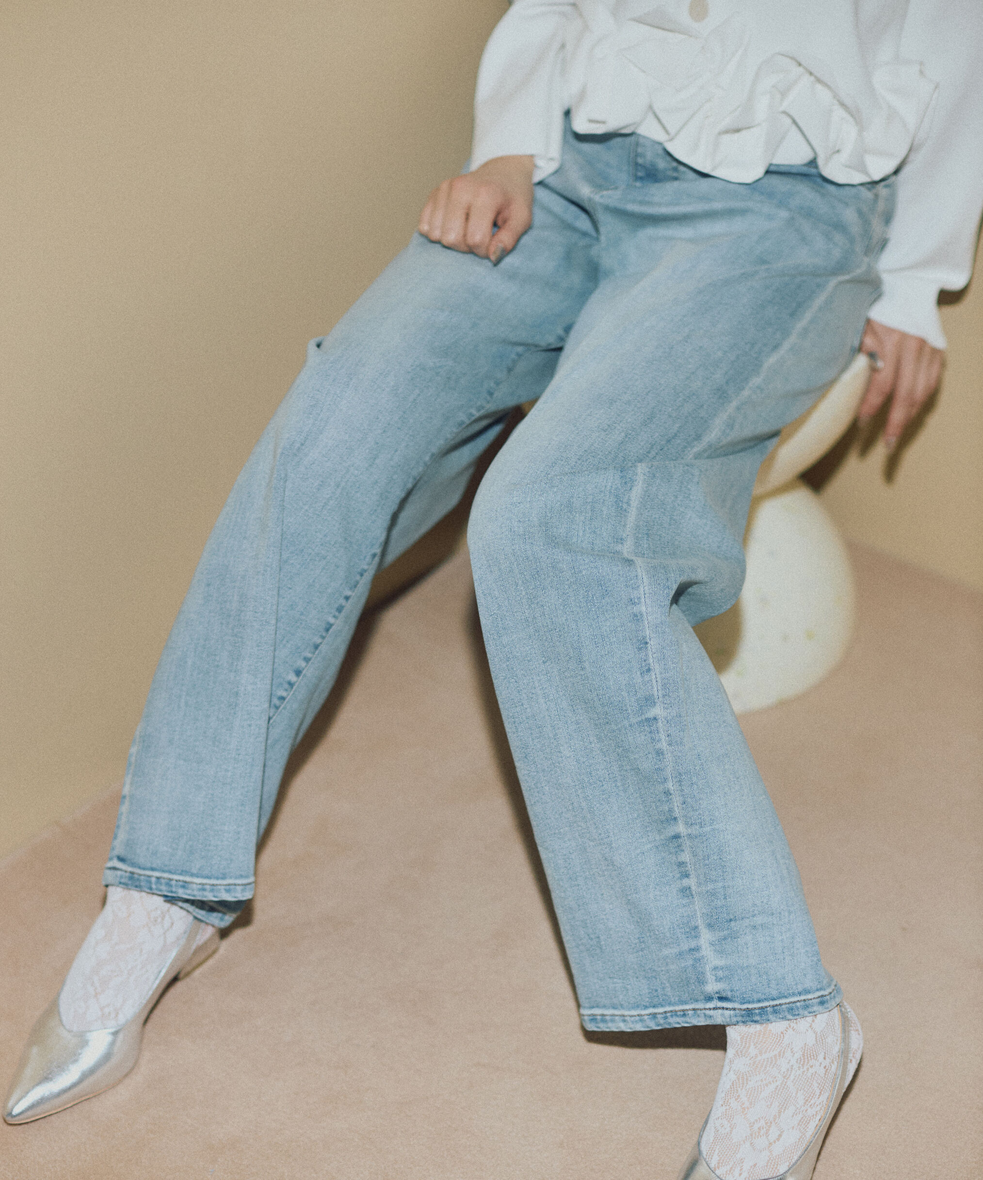 PROPORTION BODY DRESSING「〈a/mie〉カーブデニムパンツ　26SS」|その他|