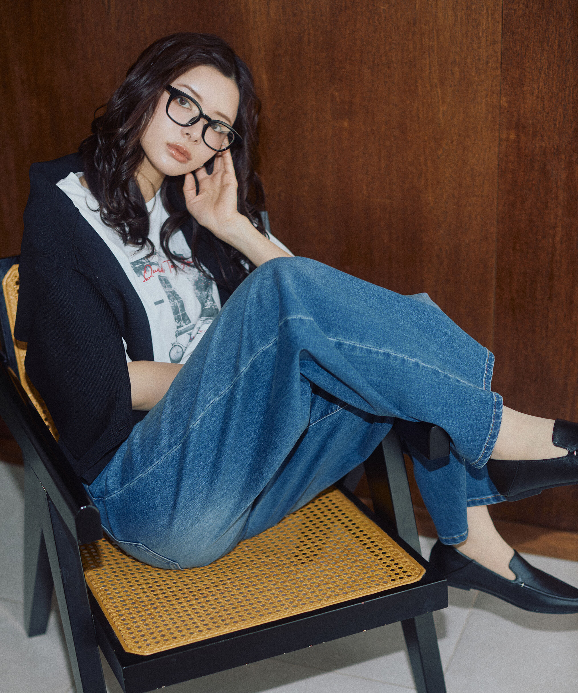 PROPORTION BODY DRESSING「〈a/mie〉カーブデニムパンツ　26SS」|その他|