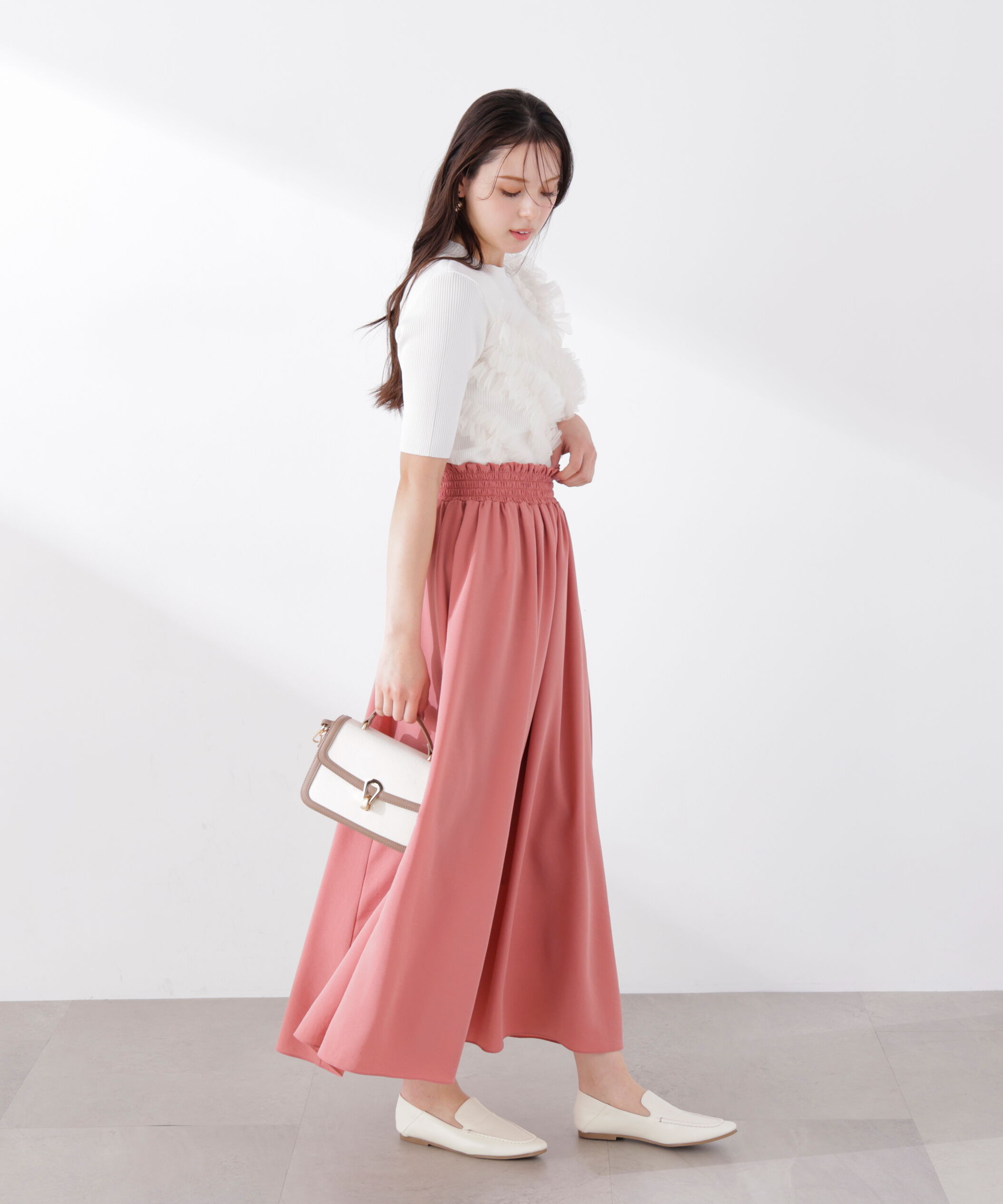 PROPORTION BODY DRESSING「ゴムシャーリングギャザースカート　26SS」|スカート|