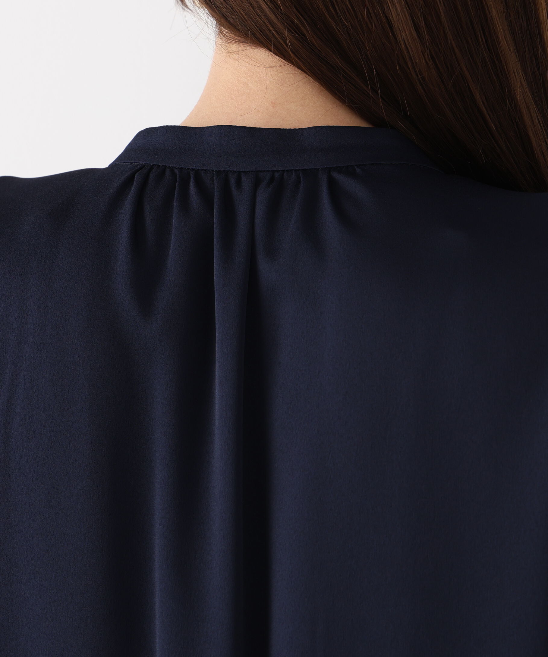  「Ｖネックボタンブラウス」|シャツ・ブラウス|