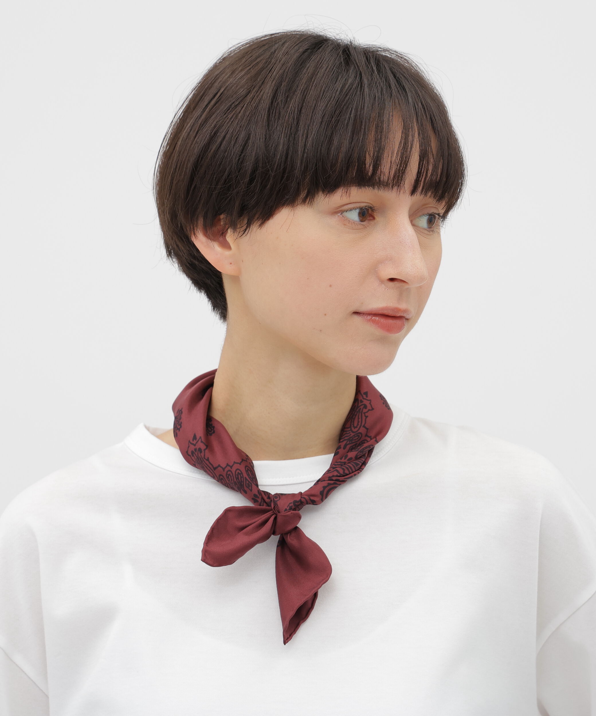  「SILK TWILL PAISLEY SCARF」|バンダナ・スカーフ|