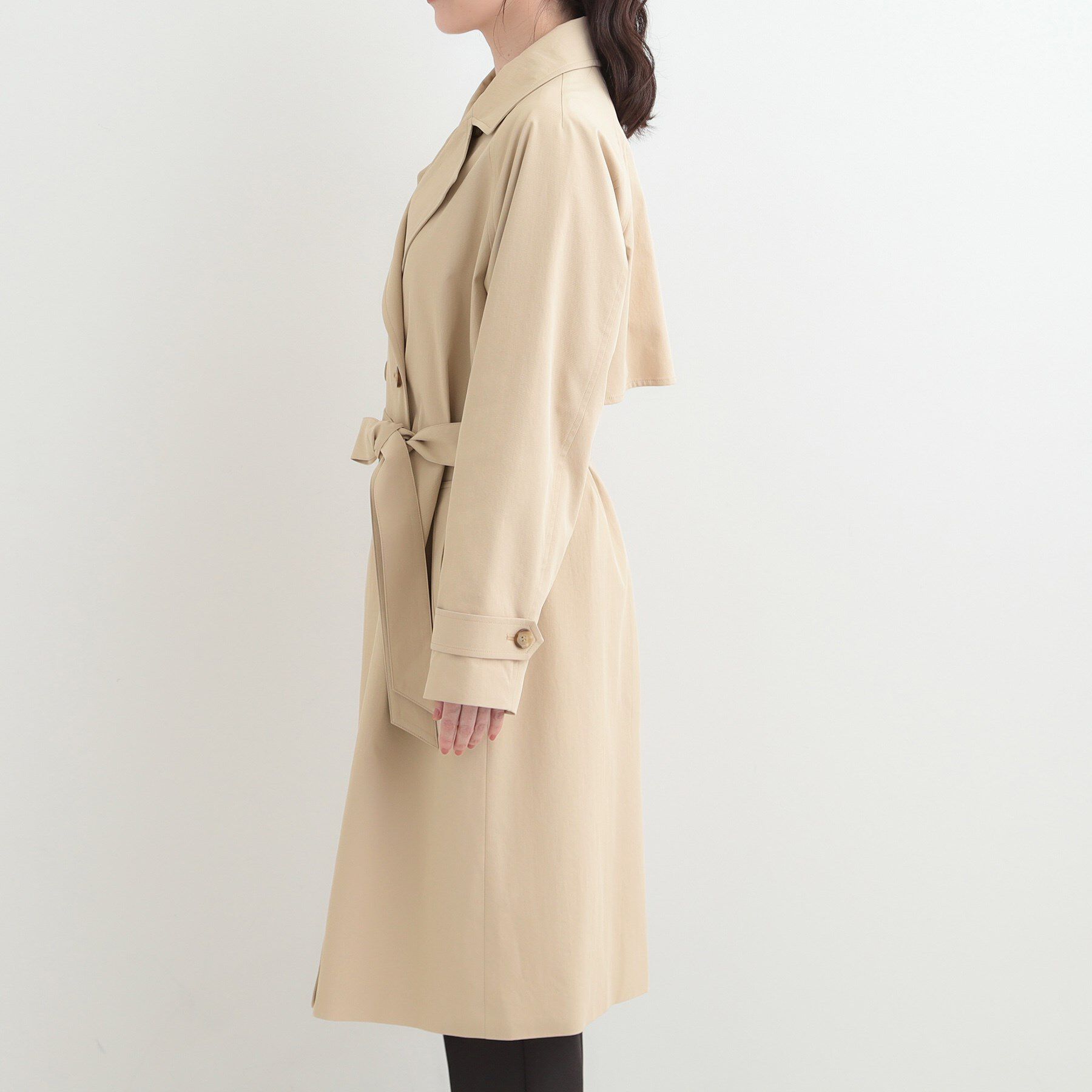 SHOO･LA･RUE「【S-LL/撥水】通勤やお出かけにも活躍 ロングトレンチコート」|トレンチコート|