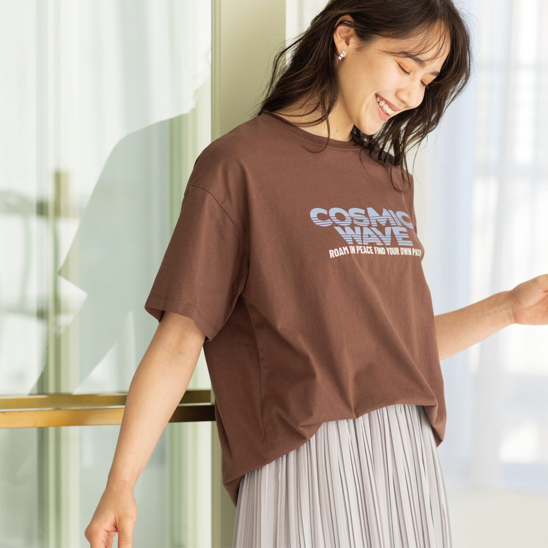 SHOO･LA･RUE「カジュアルプリントTシャツ」|Tシャツ・カットソー|