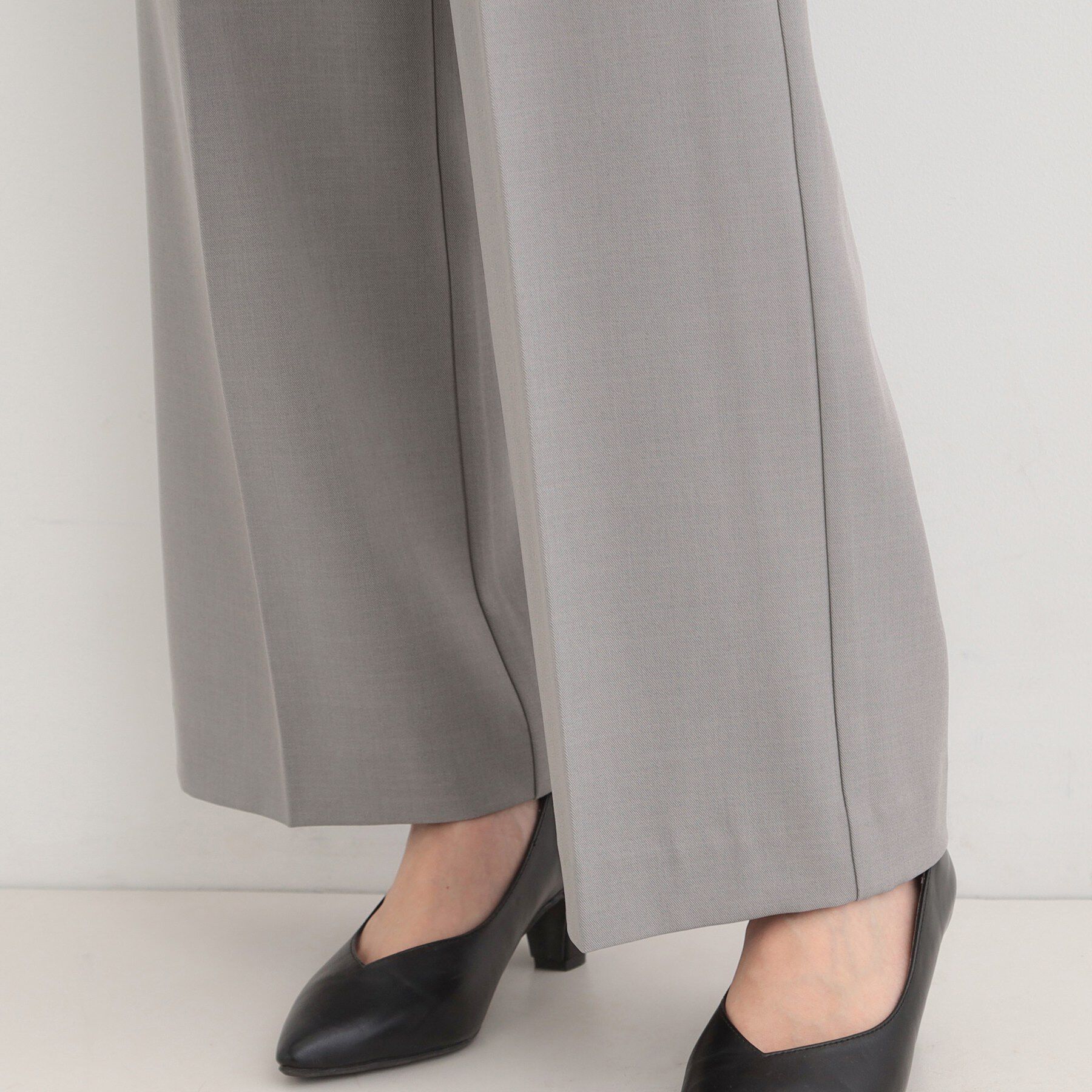 SHOO･LA･RUE「【通勤/セットアップ可/洗濯機可/SS-LL】センタープレスできちんと見え ベルト付きワイドパンツ」|その他|