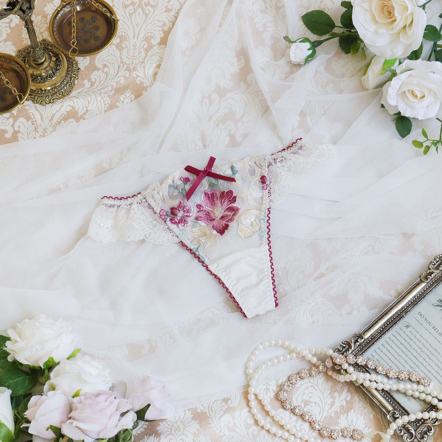 Risa Magli「エリオット Tバックショーツ」|インナー|ローズ(062)