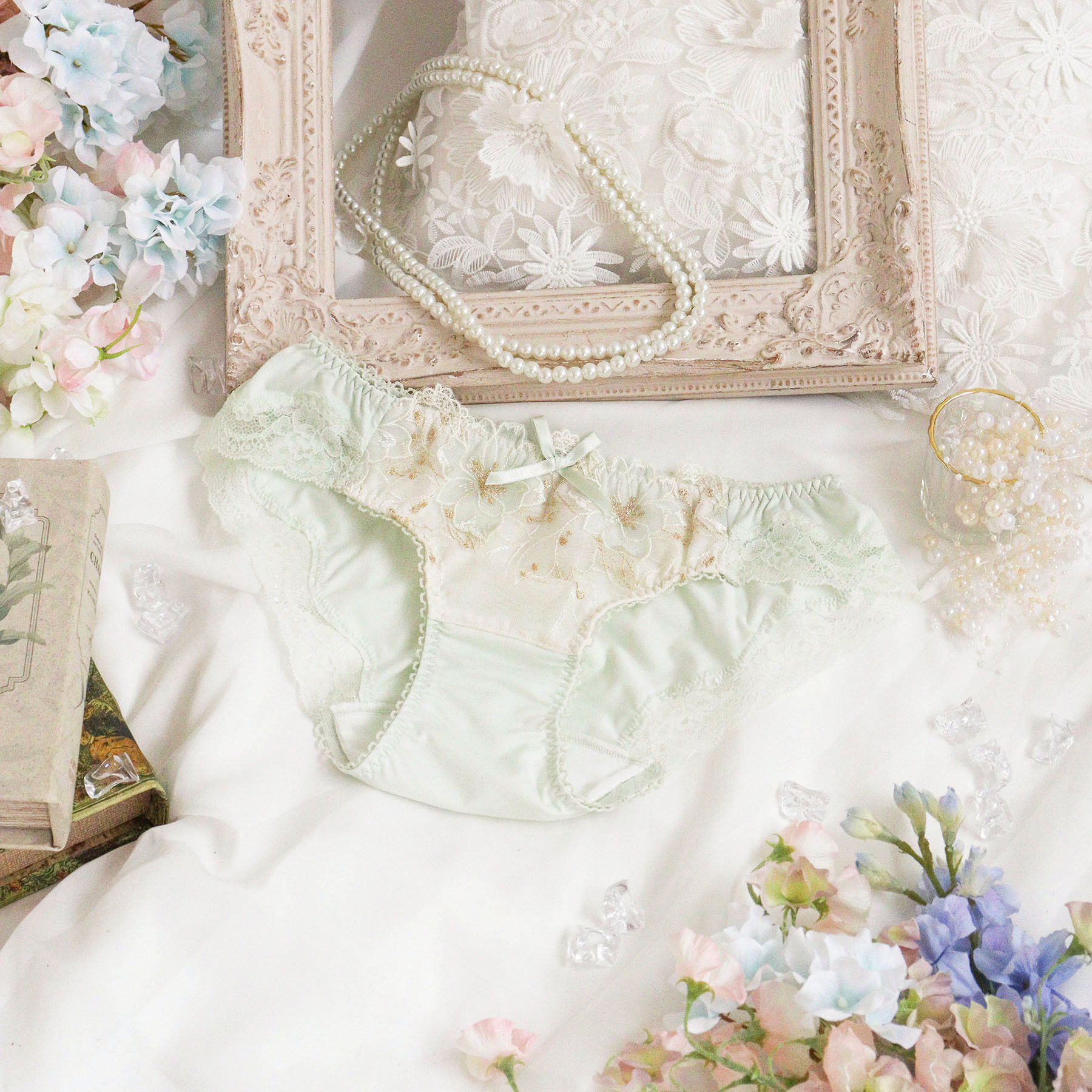 Risa Magli「リカルダ サニタリー」|インナー|ミントグリーン(02