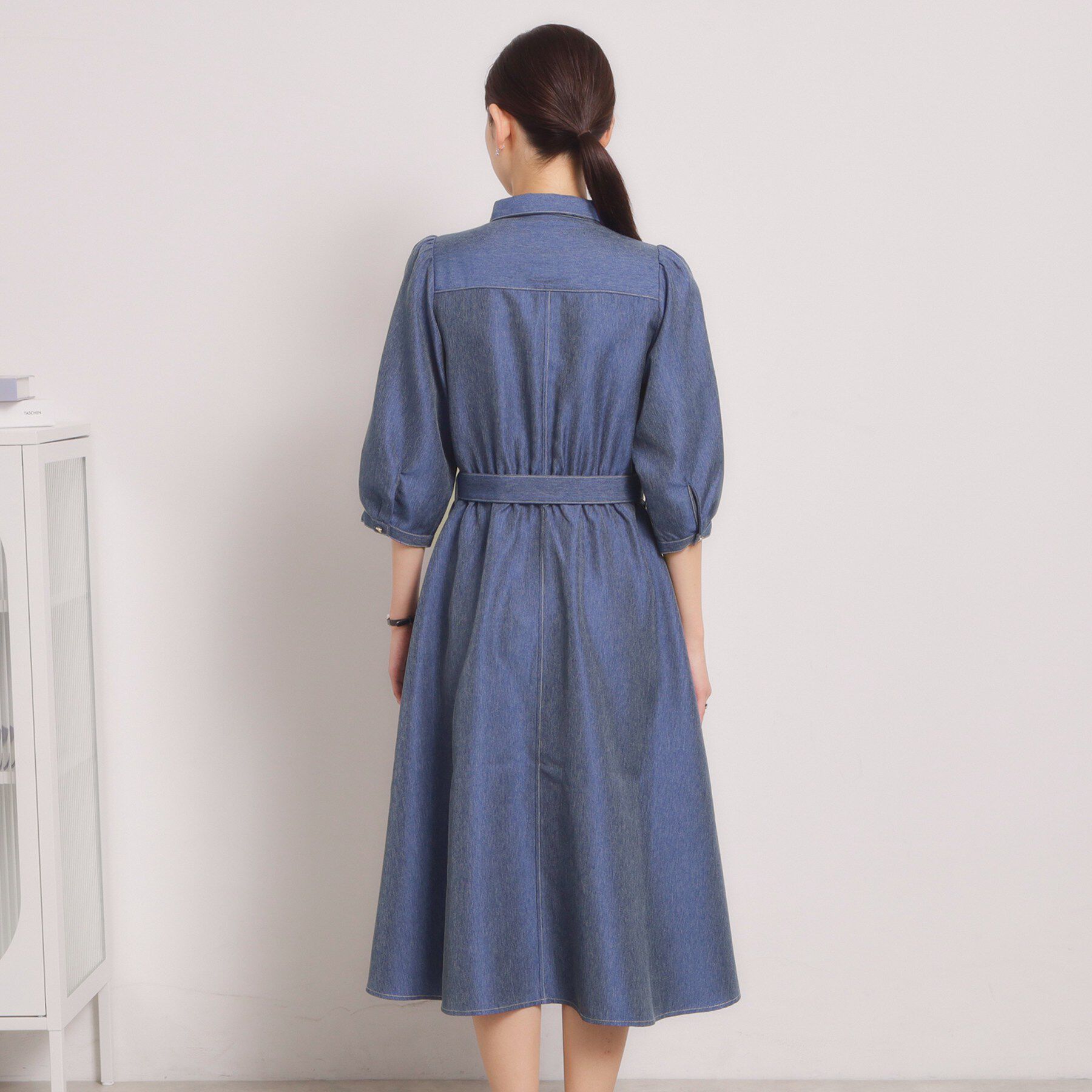 ITS&rsquo;DEMO「【洗濯機OK】デニム風ワンピース」|ワンピース|