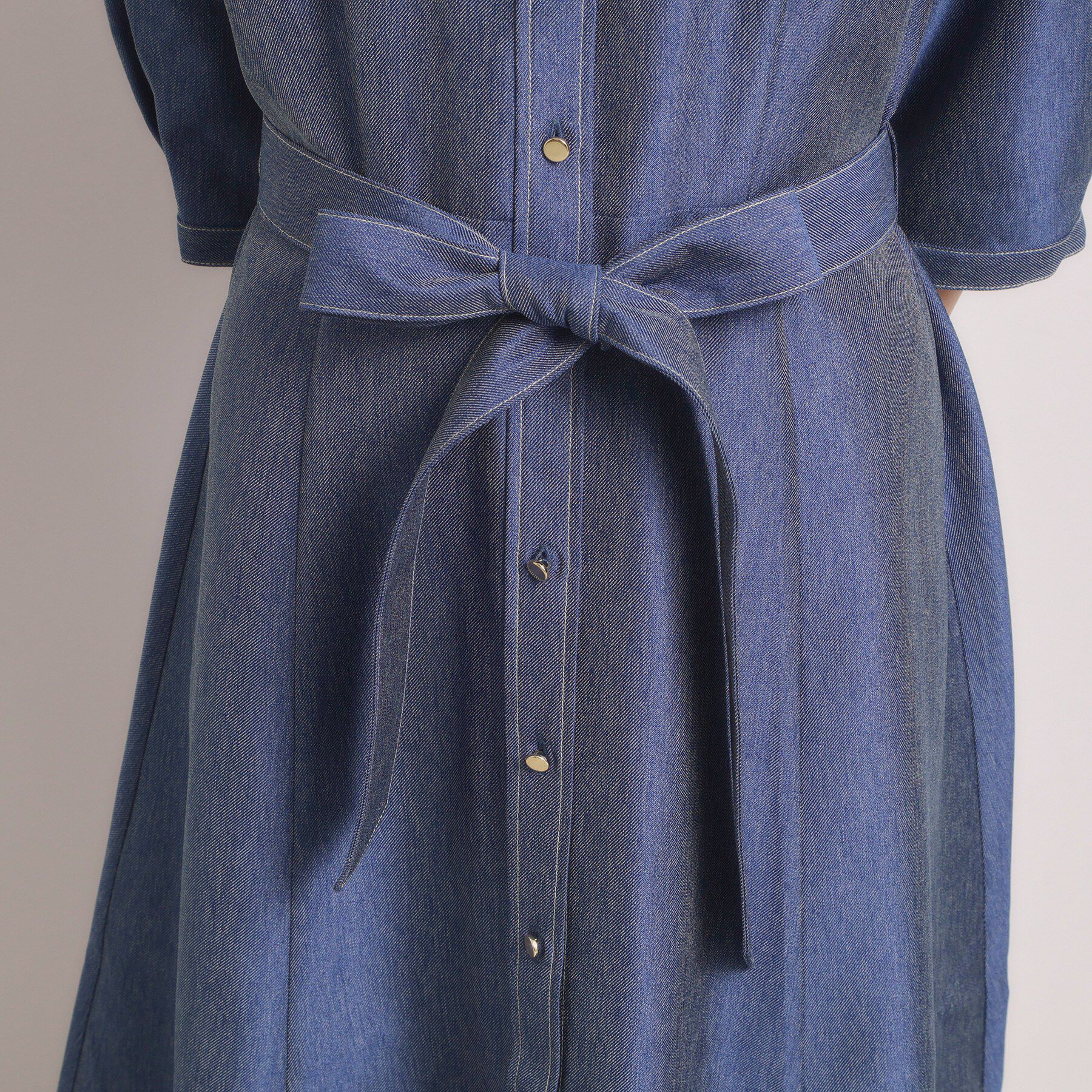 ITS&rsquo;DEMO「【洗濯機OK】デニム風ワンピース」|ワンピース|