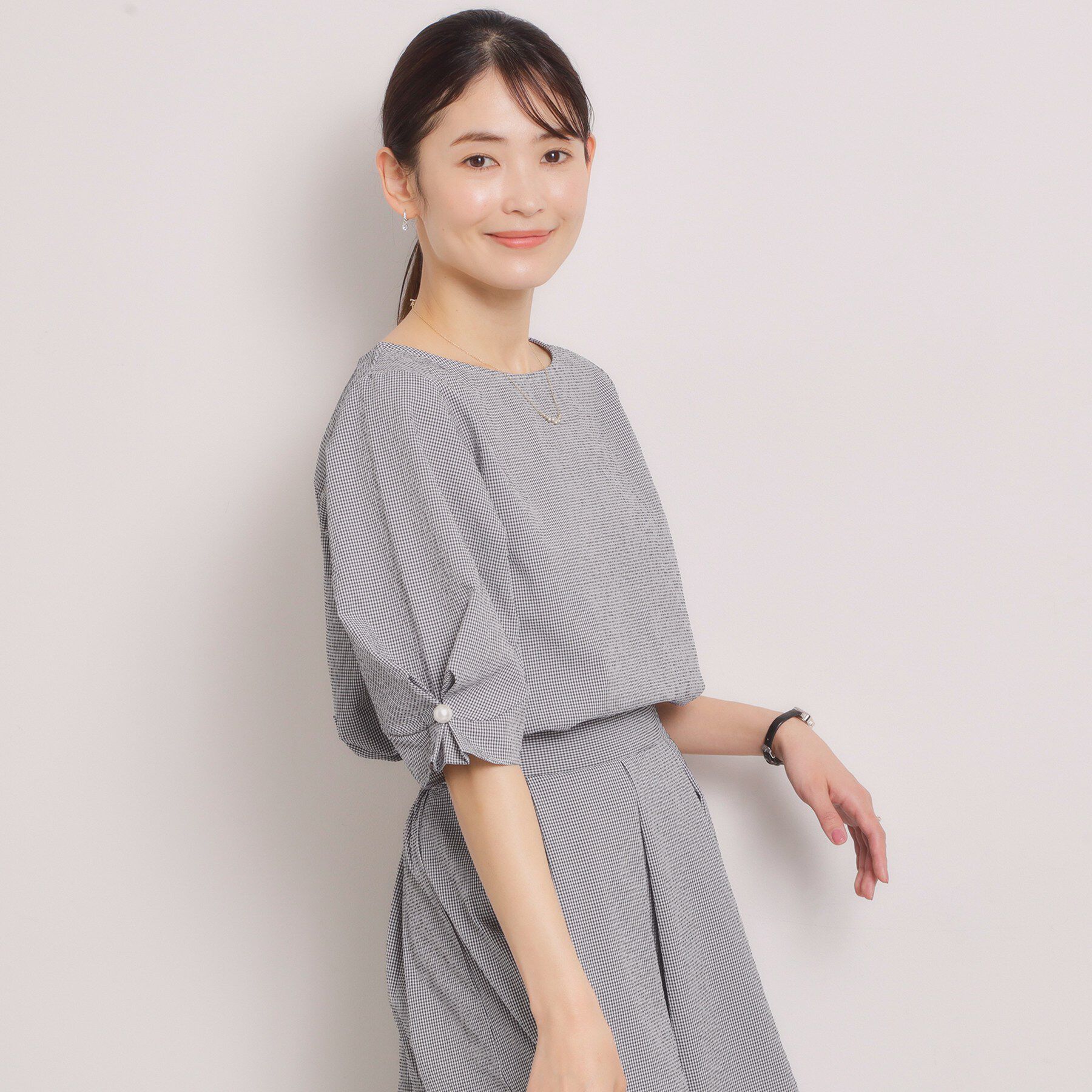 ITS&rsquo;DEMO「【手洗い可／セットアップ可】サッカーブラウス」|シャツ・ブラウス|