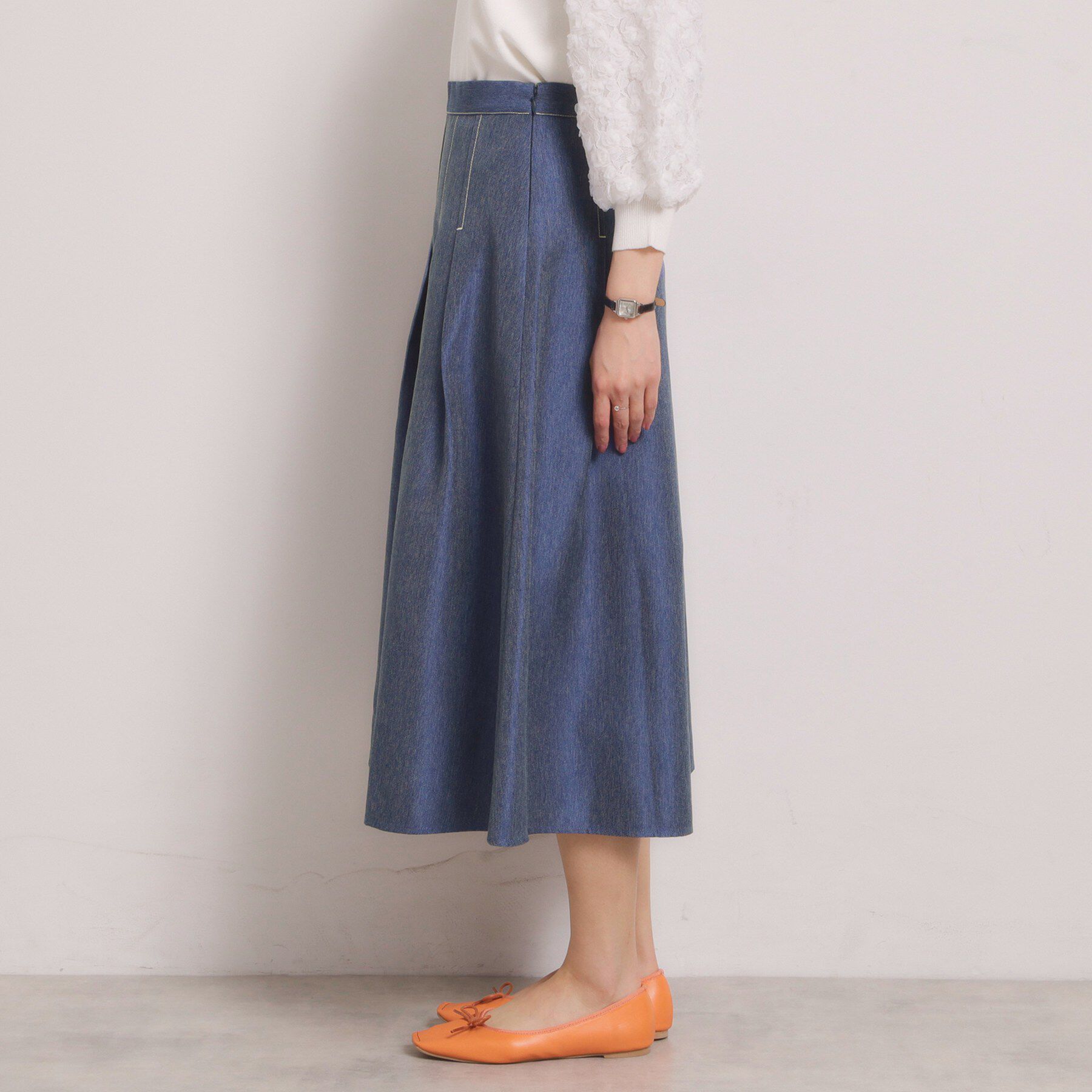 ITS&rsquo;DEMO「【洗濯機OK】デニム風スカート」|スカート|