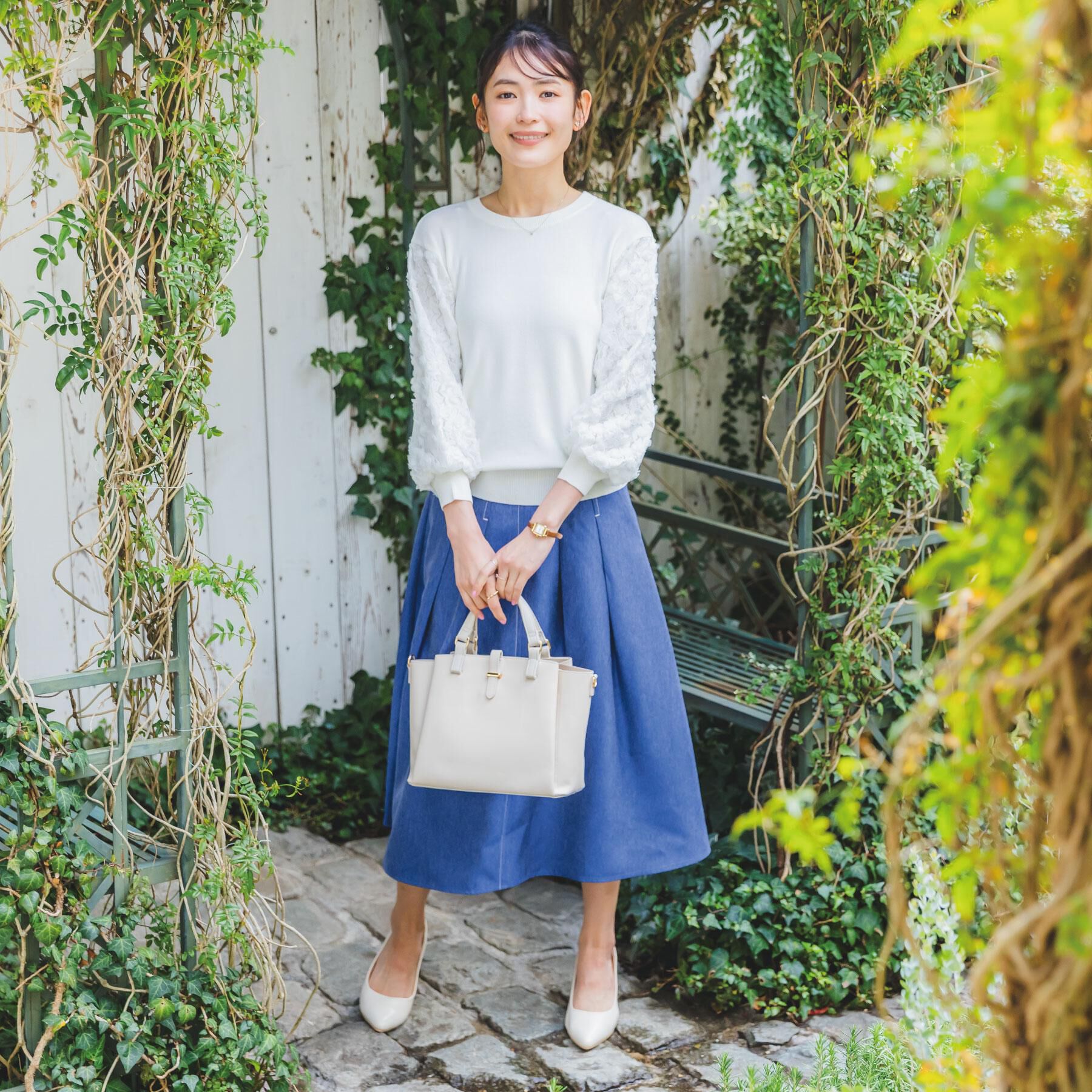 ITS&rsquo;DEMO「【洗濯機OK】デニム風スカート」|スカート|