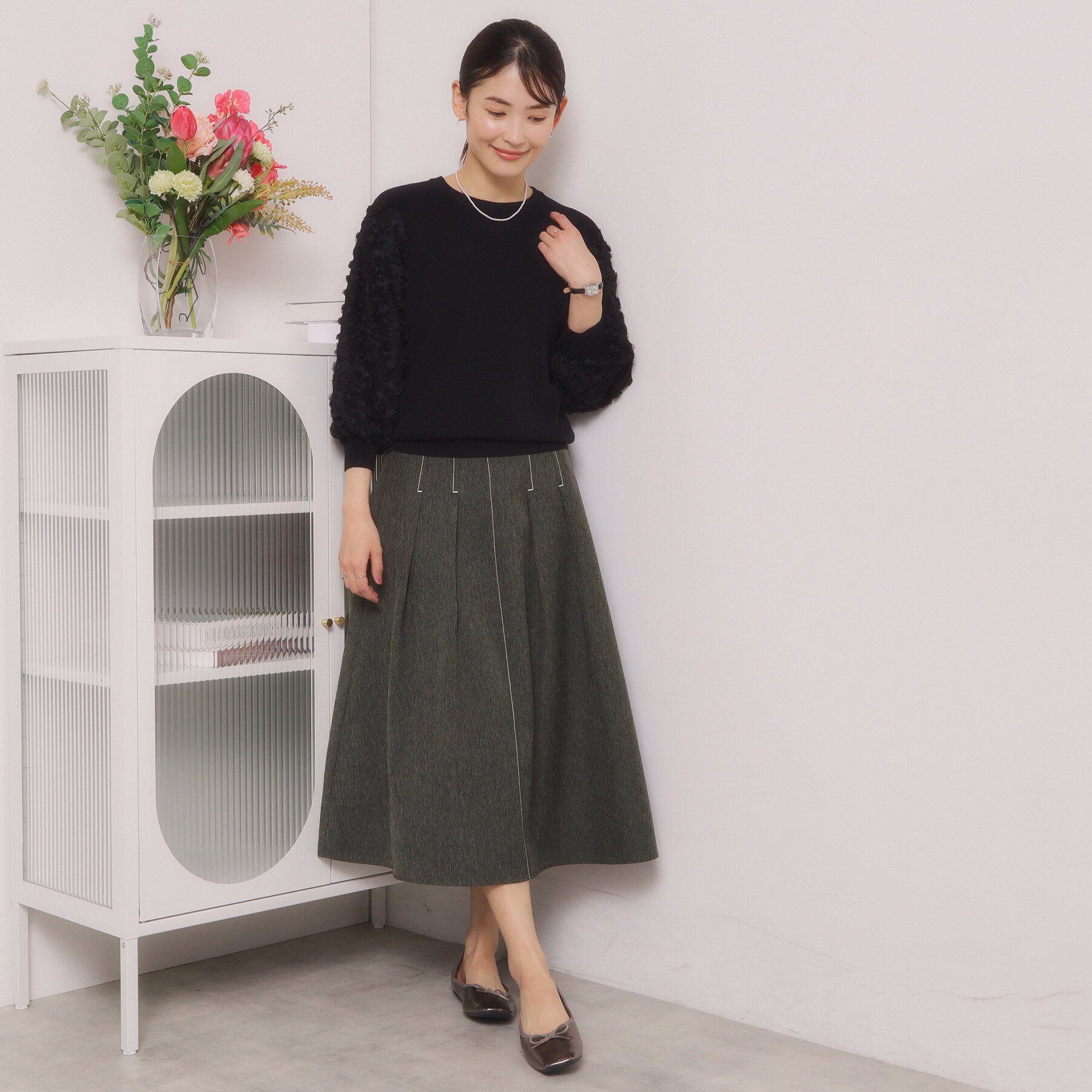 ITS&rsquo;DEMO「【洗濯機OK】デニム風スカート」|スカート|