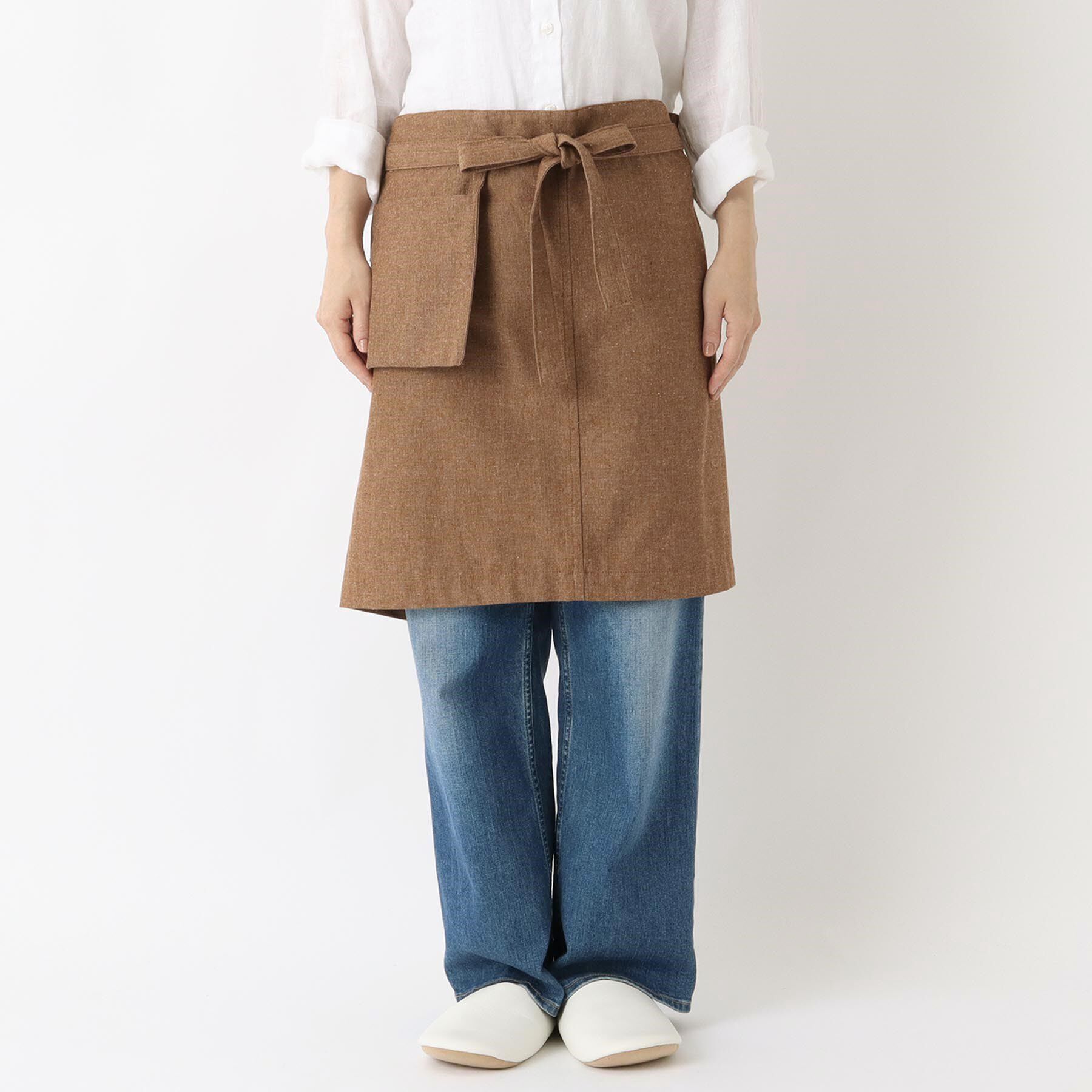 212 KITCHEN STORE「ギャルソンエプロン リサイクルコットン アーモンド」|食器・キッチングッズ|